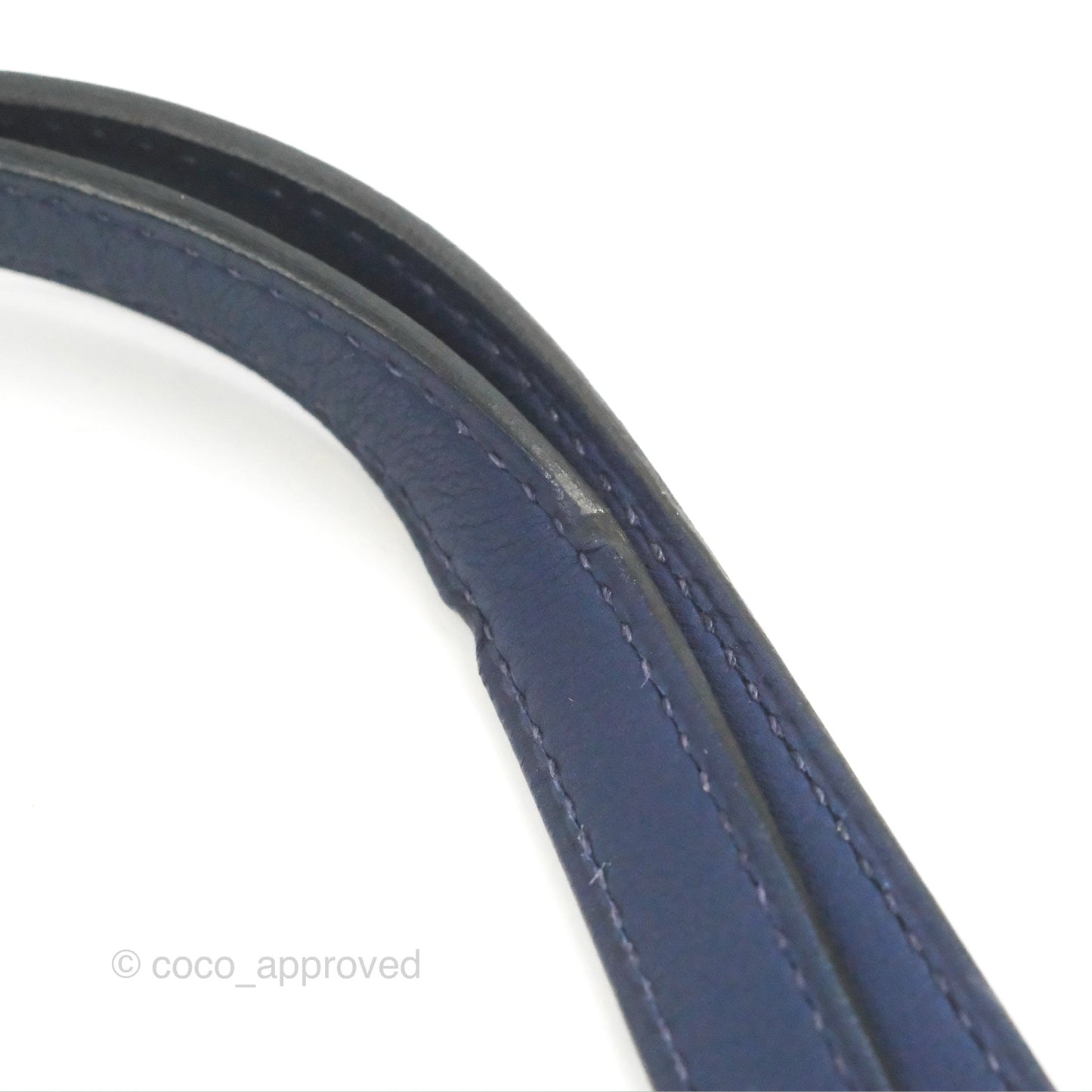 Hermès 24/24 21 Mini Bleu Saphir Evercolor/Swift Palladium Hardware