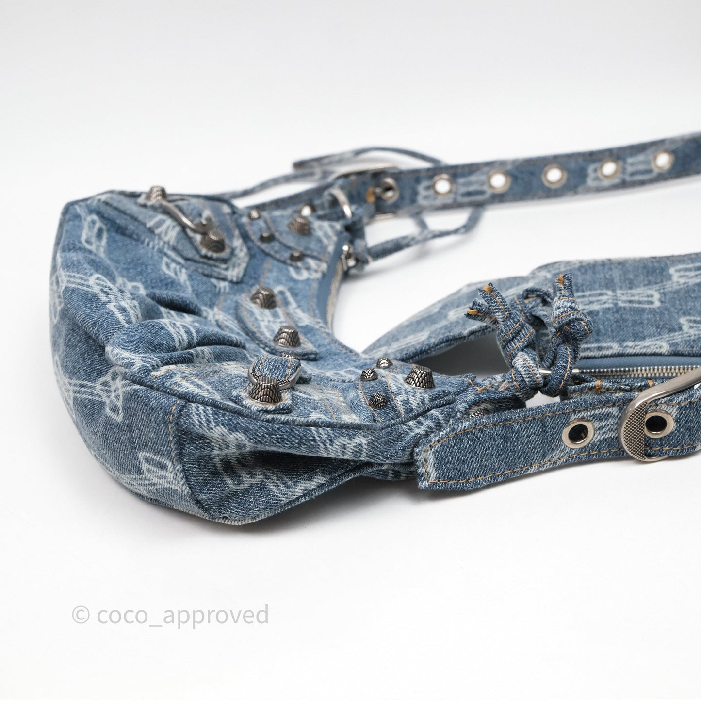 Balenciaga Le Cagole Denim Shoulder Bag