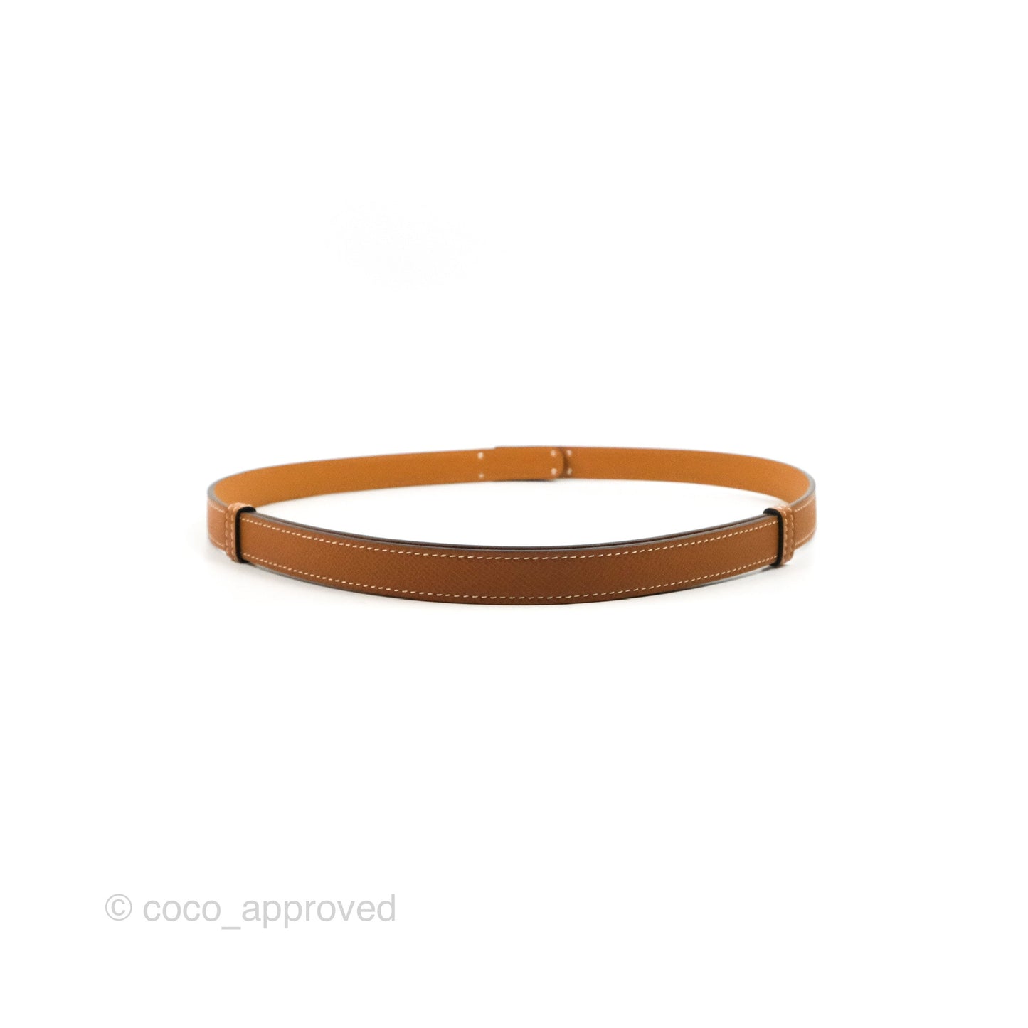 Hermès Epsom Kelly Buckle Belt Palladium Hardware