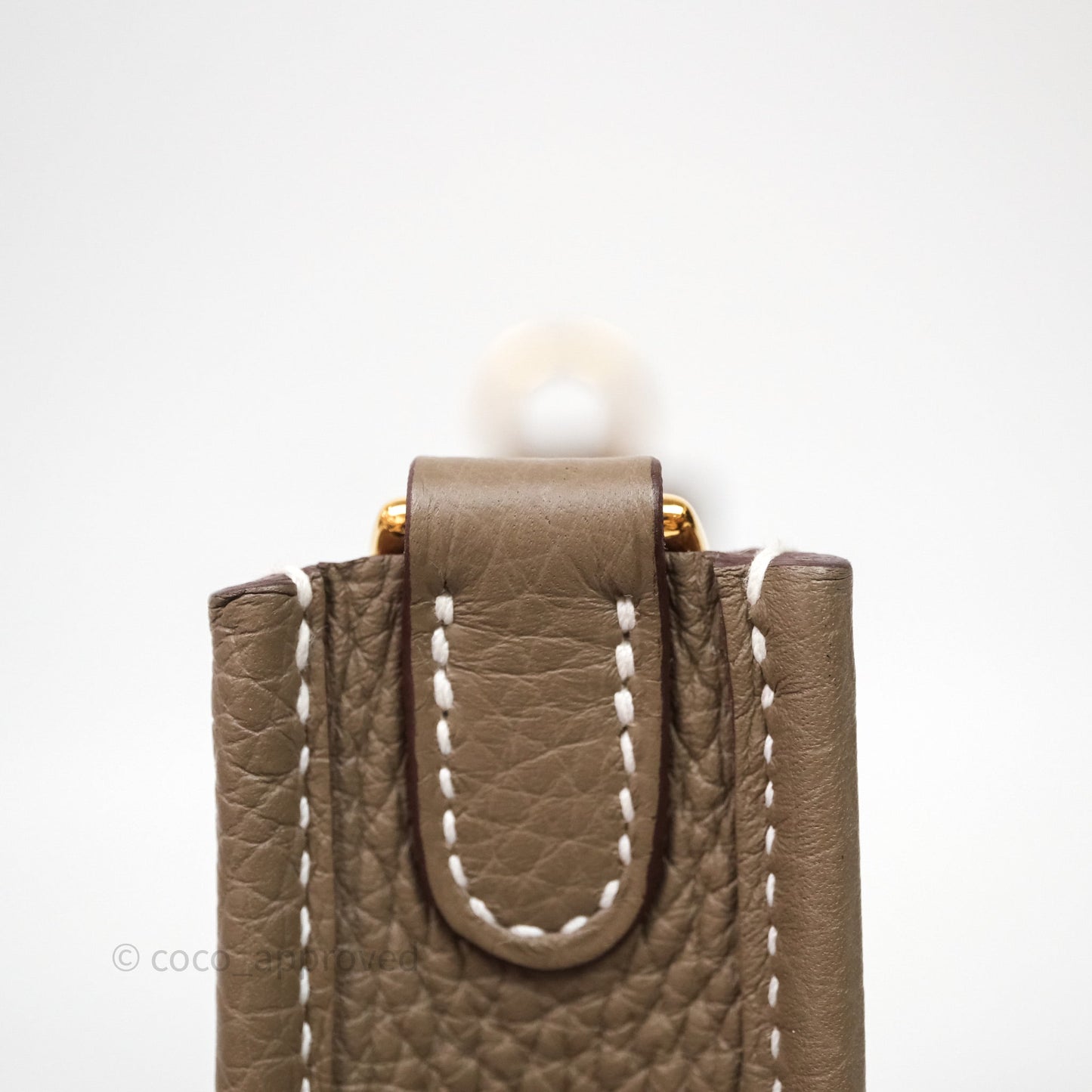 Hermès Mini Evelyne 16 Etoupe 18 Clemence Gold Hardware