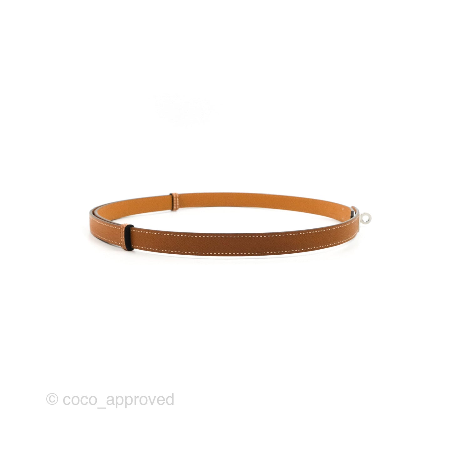 Hermès Epsom Kelly Buckle Belt Palladium Hardware