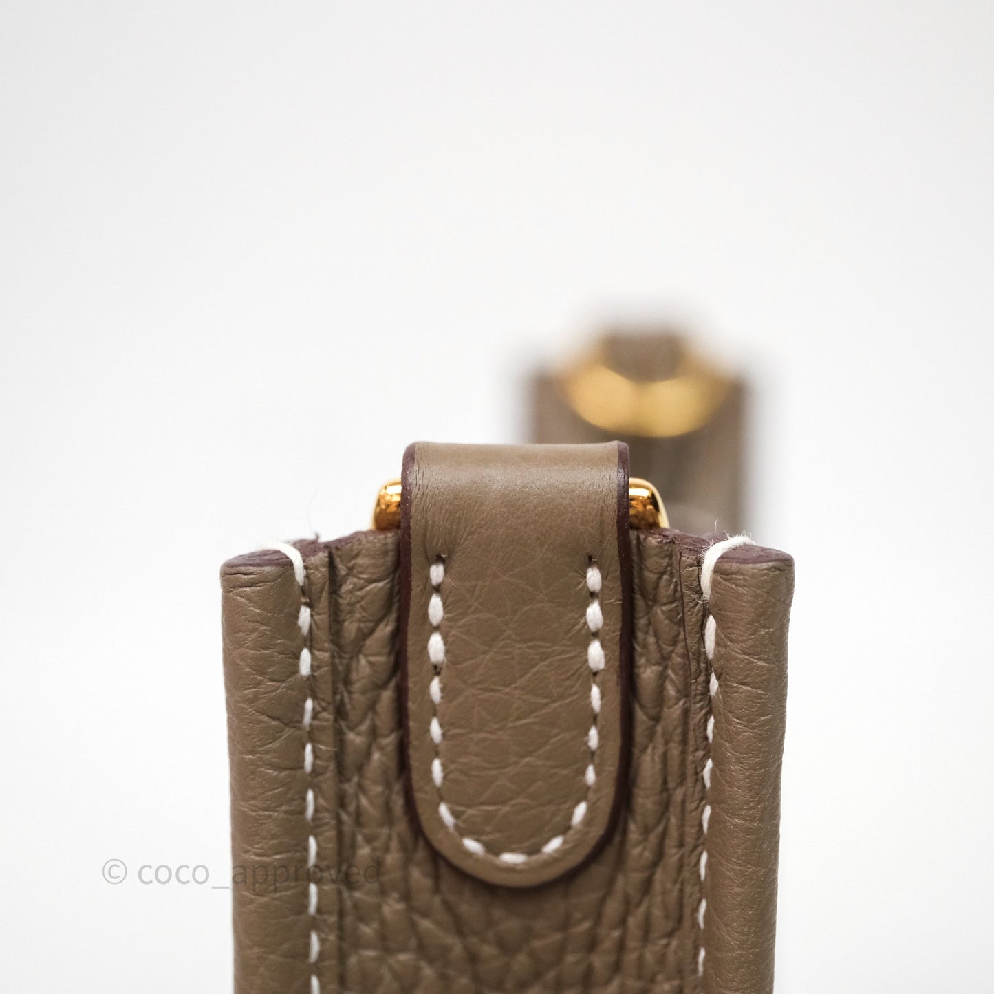 Hermès Mini Evelyne 16 Etoupe 18 Clemence Gold Hardware