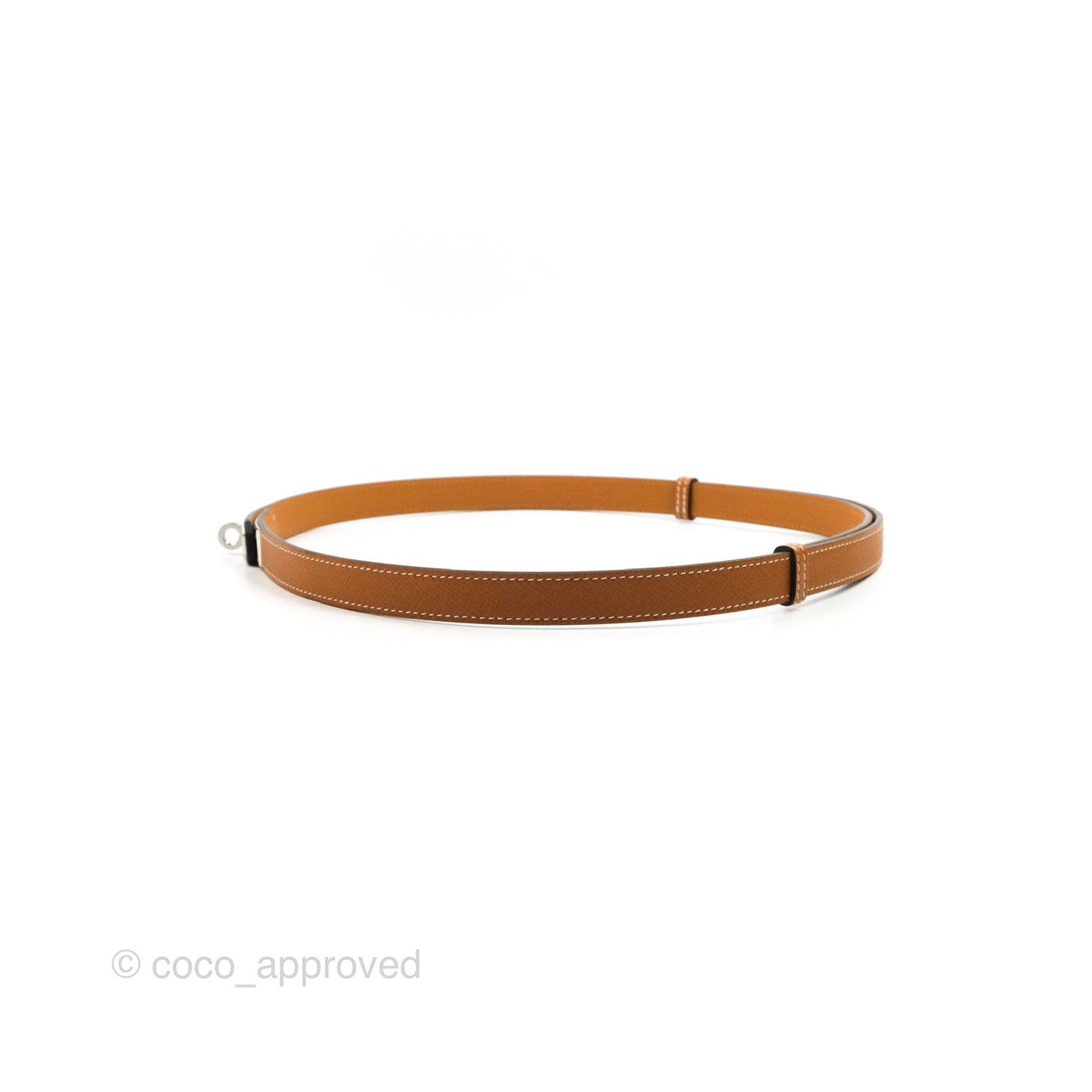 Hermès Epsom Kelly Buckle Belt Palladium Hardware