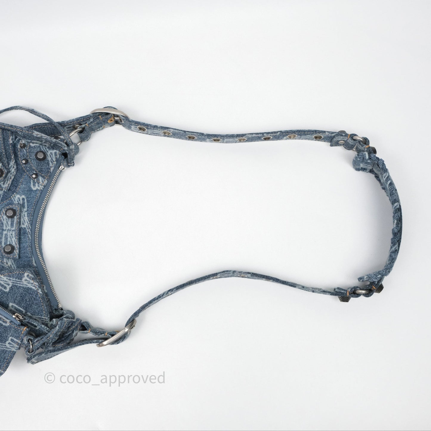 Balenciaga Le Cagole Denim Shoulder Bag