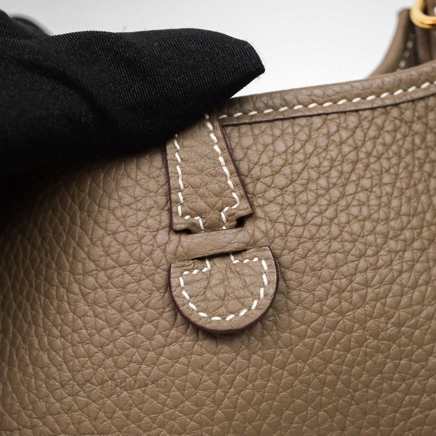 Hermès Mini Evelyne 16 Etoupe 18 Clemence Gold Hardware