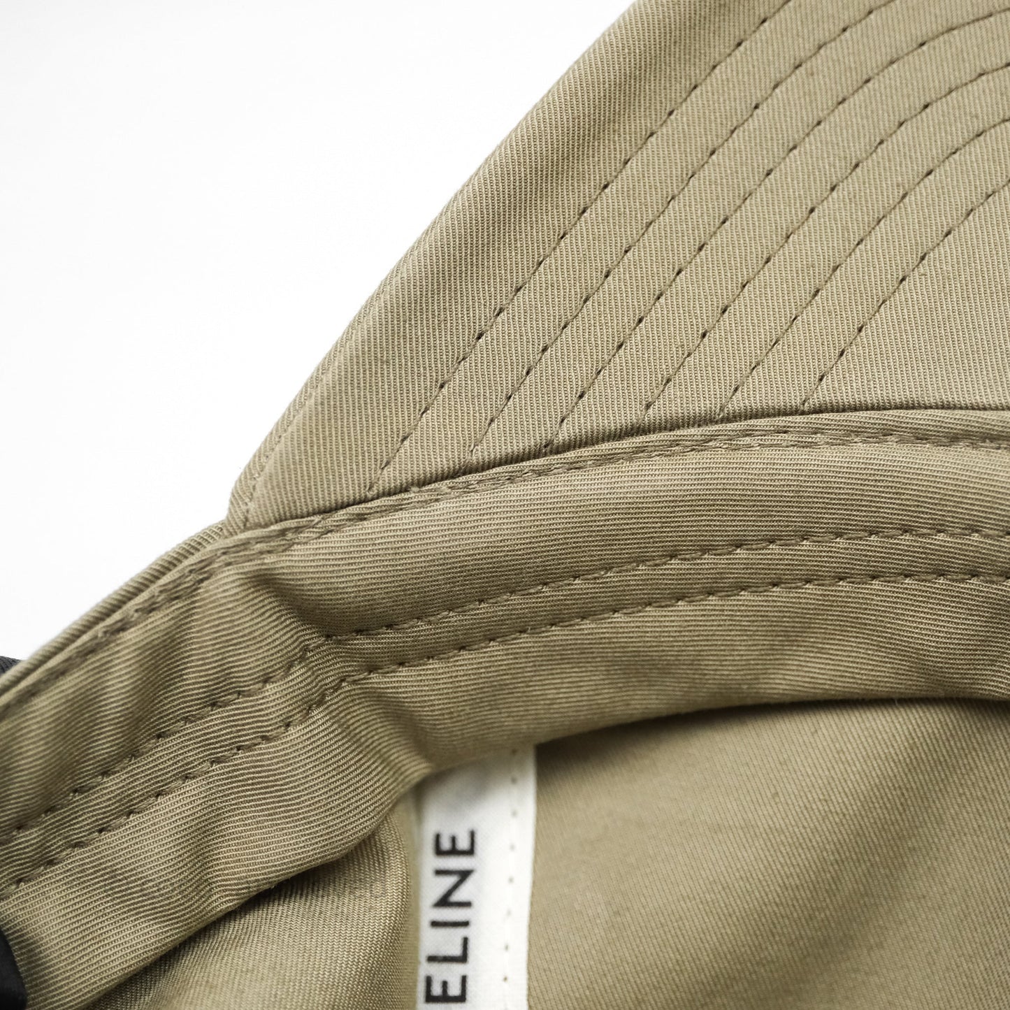 Celine Baseball Cap Cotton Triomphe Green