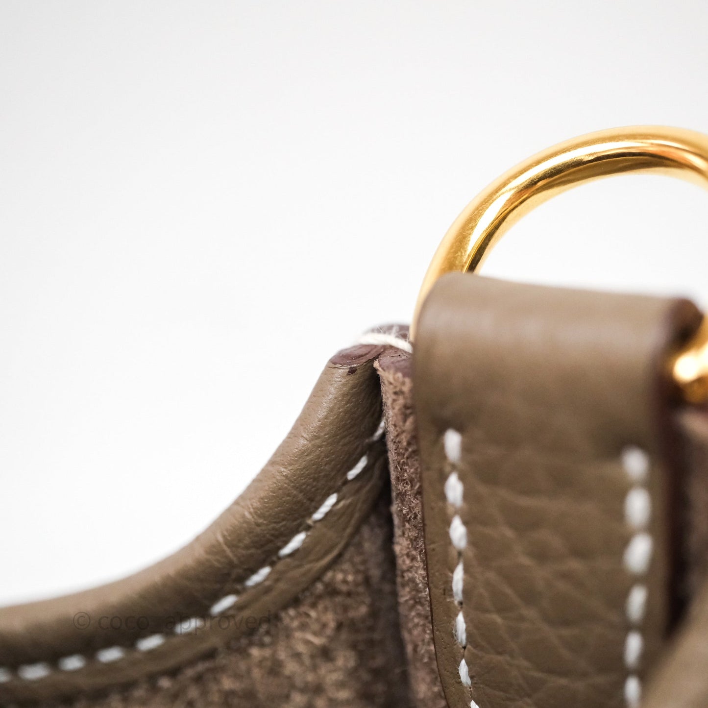 Hermès Mini Evelyne 16 Etoupe 18 Clemence Gold Hardware