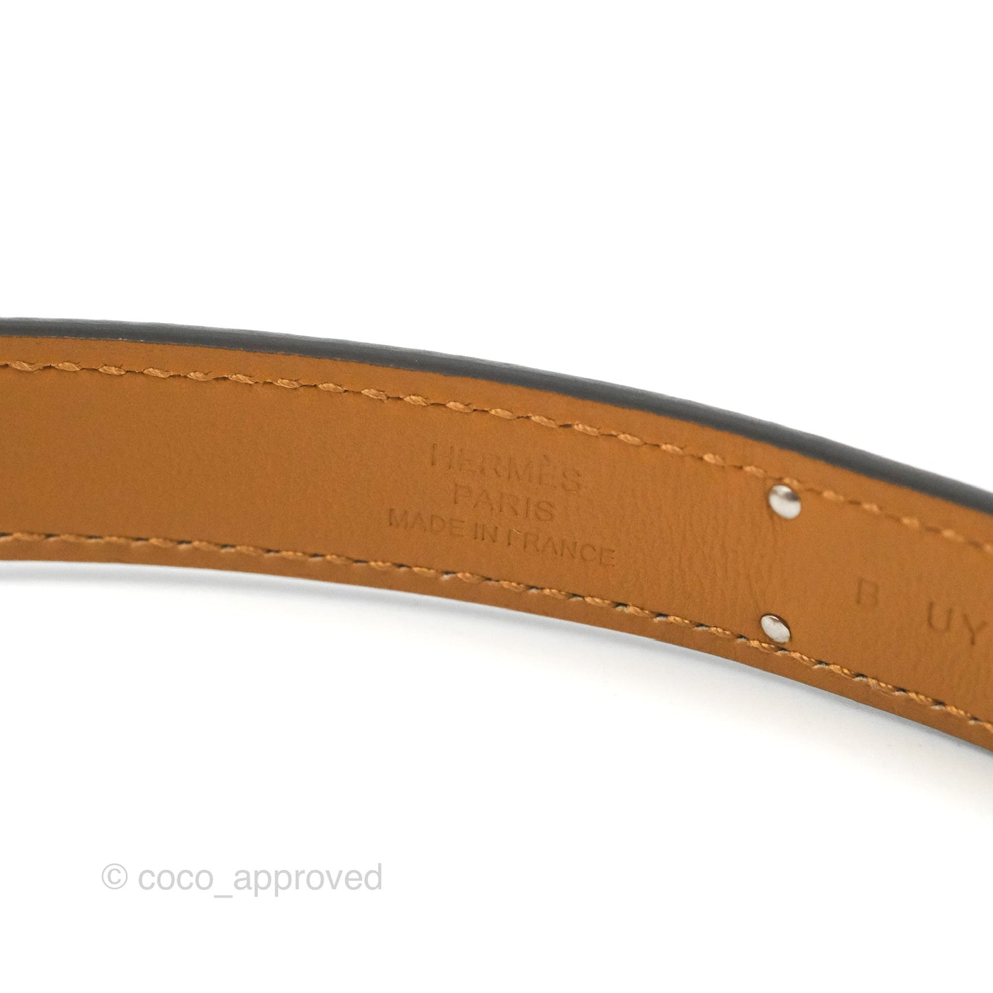 Hermès Epsom Kelly Buckle Belt Palladium Hardware