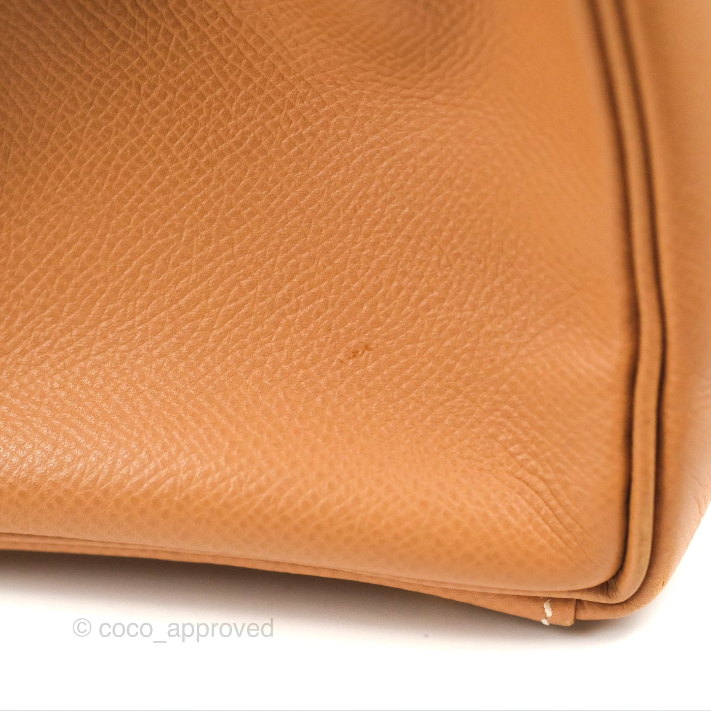 Hermès Kelly 32 Retourne Natural Epsom Gold Hardware