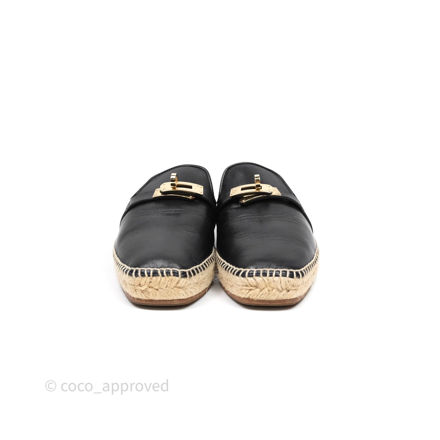 Hermes Feria Espadrille Noir Size 36