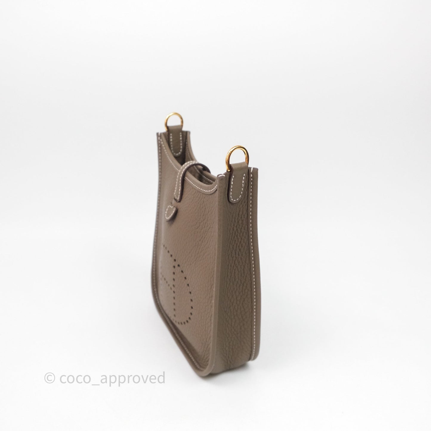 Hermès Mini Evelyne 16 Etoupe 18 Clemence Gold Hardware