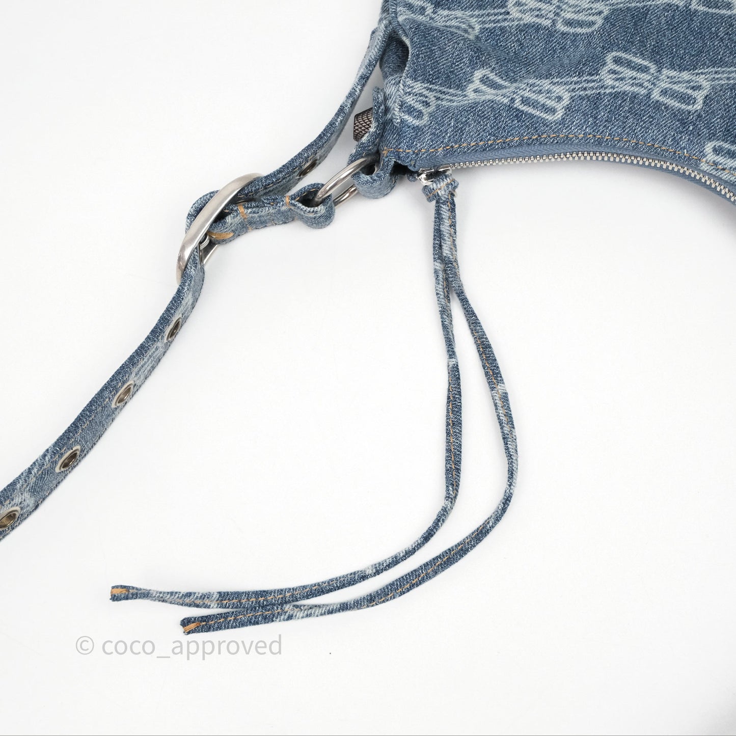 Balenciaga Le Cagole Denim Shoulder Bag