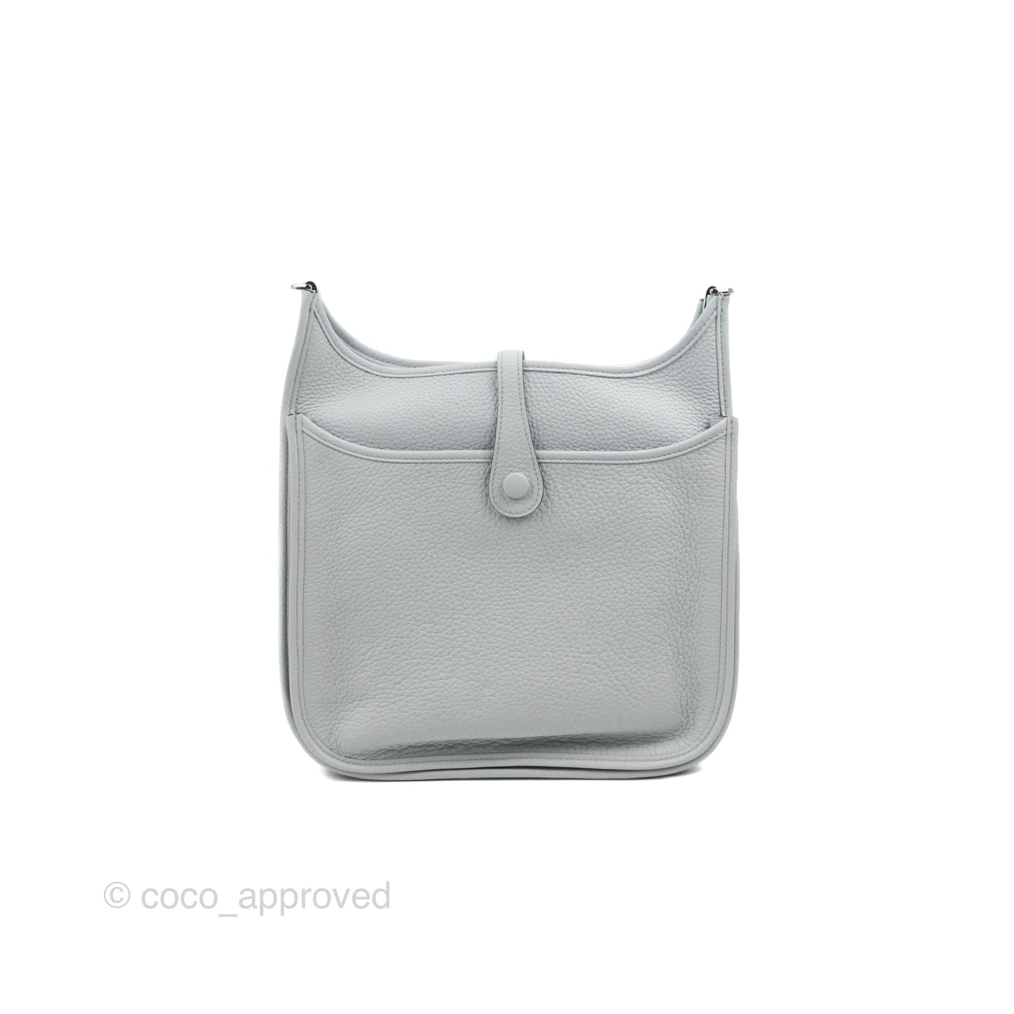 Hermes Evelyne III 29 Bleu Pale Clemence Palladium Hardware