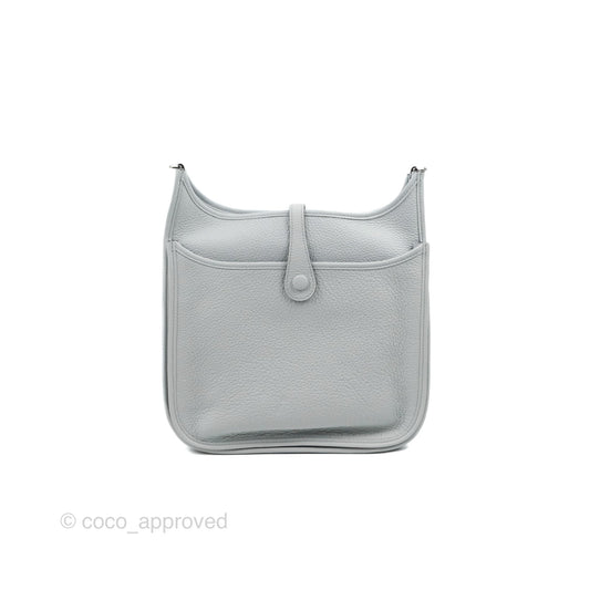 Hermes Evelyne III 29 Bleu Pale Clemence Palladium Hardware