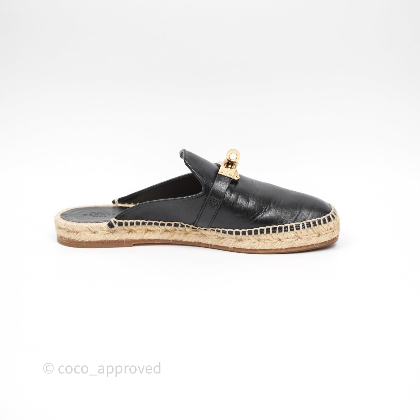 Hermes Feria Espadrille Noir Size 36