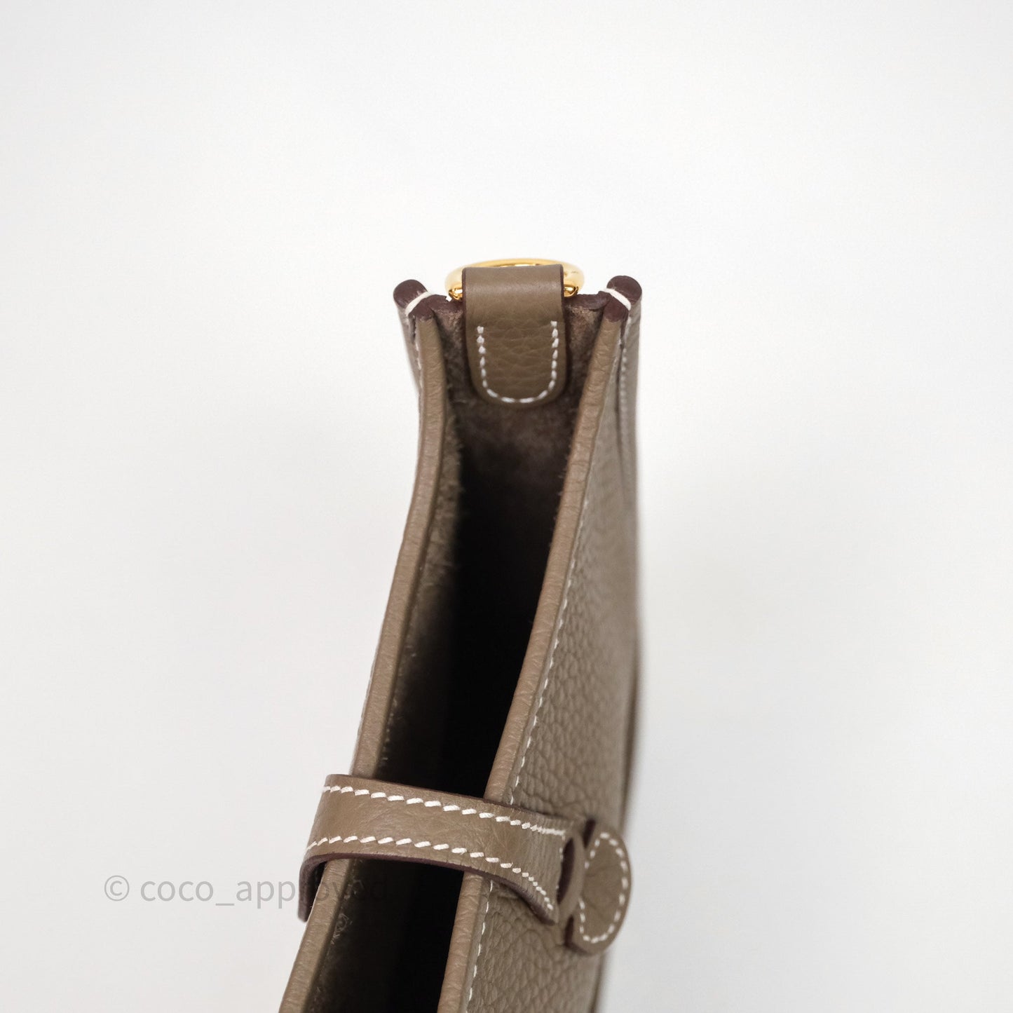 Hermès Mini Evelyne 16 Etoupe 18 Clemence Gold Hardware
