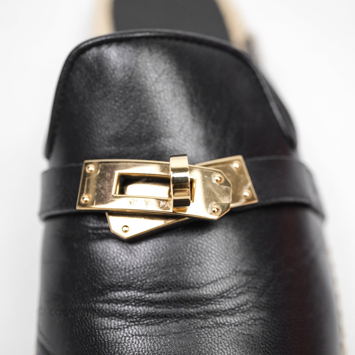 Hermes Feria Espadrille Noir Size 36