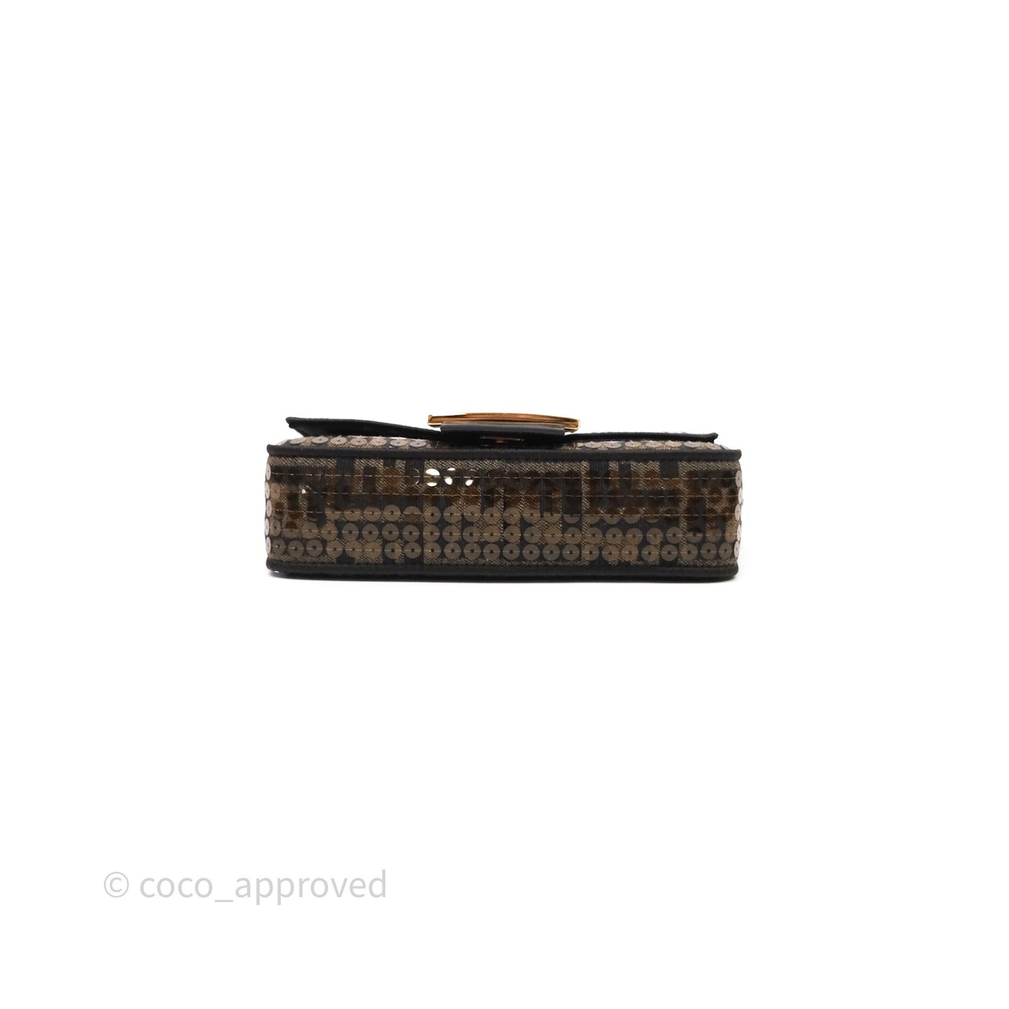 Fendi Mini Baguette Bag FF Jacquard Sequins