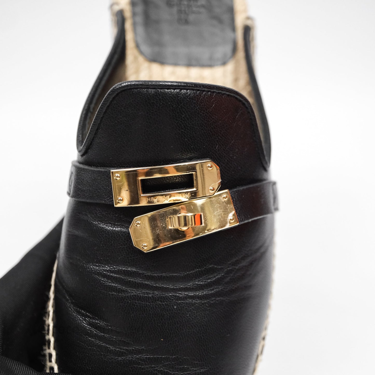 Hermes Feria Espadrille Noir Size 36