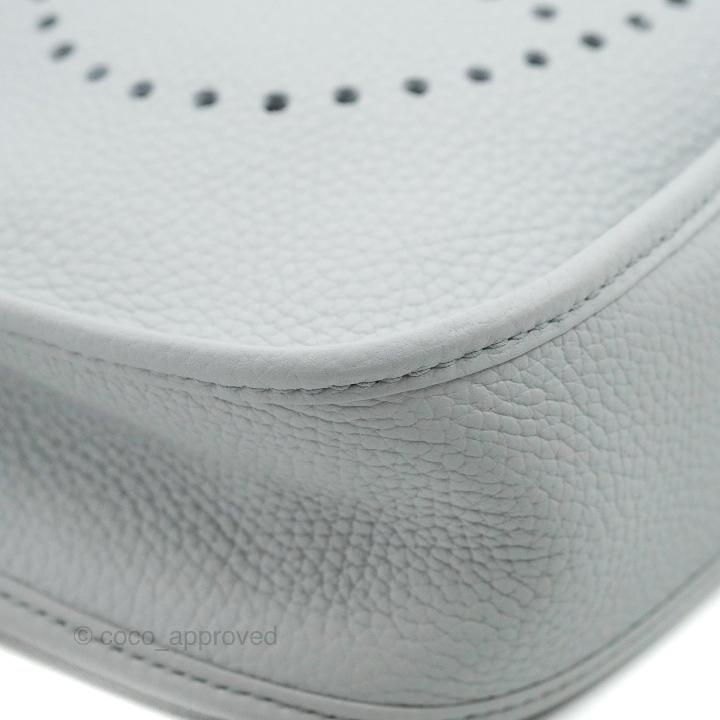 Hermes Evelyne III 29 Bleu Pale Clemence Palladium Hardware