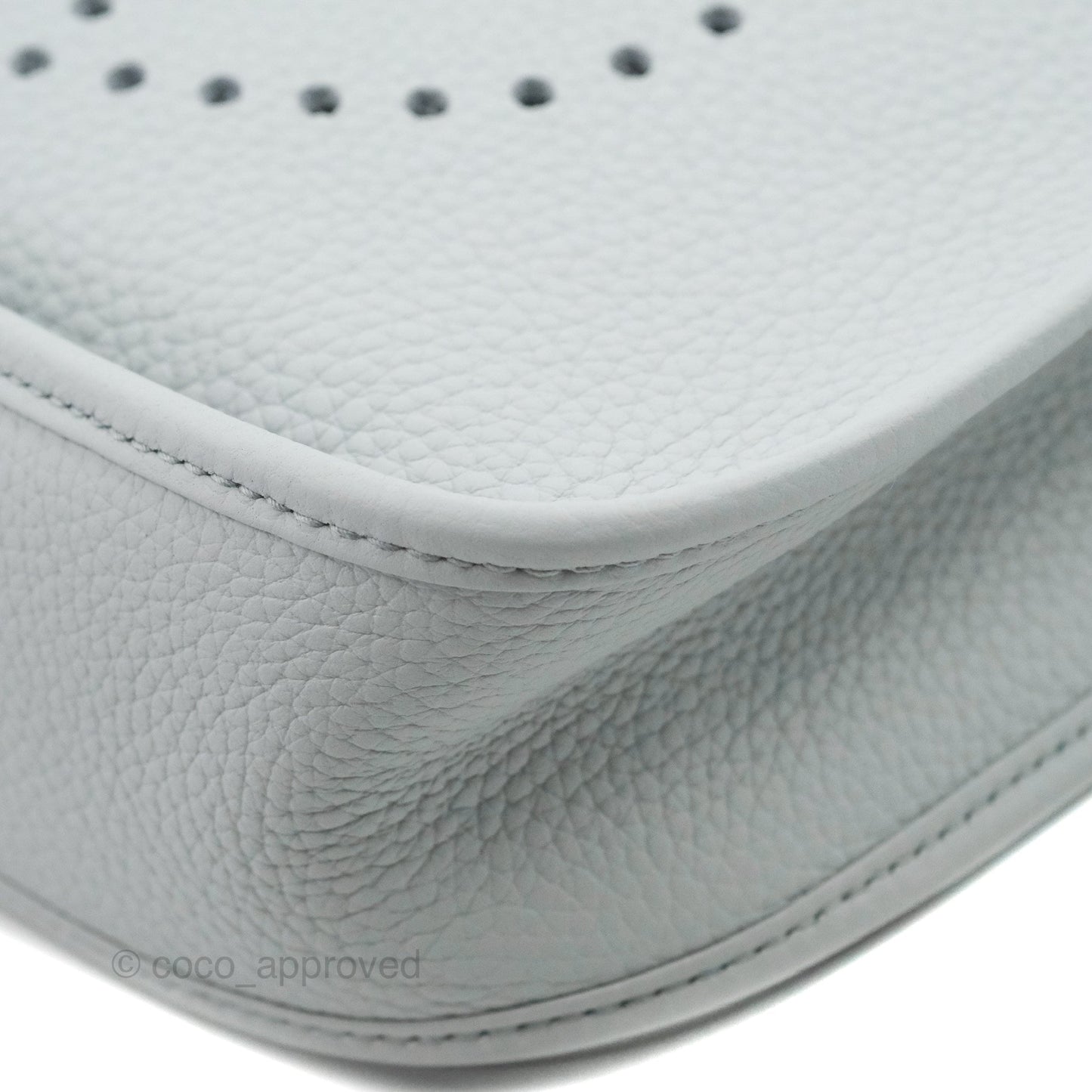 Hermes Evelyne III 29 Bleu Pale Clemence Palladium Hardware