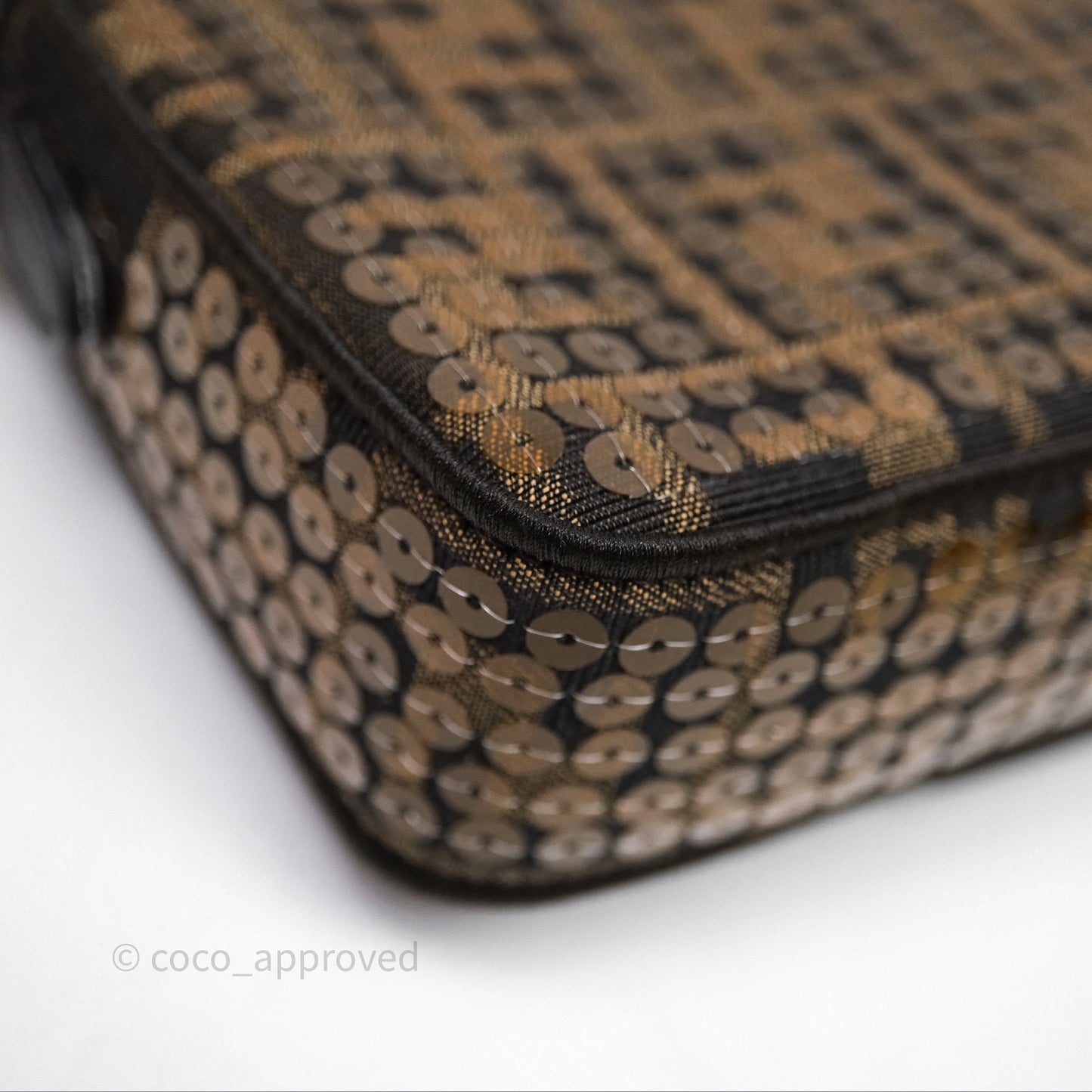 Fendi Mini Baguette Bag FF Jacquard Sequins
