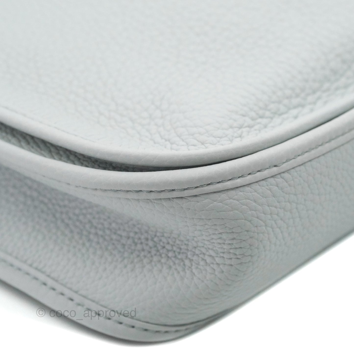 Hermes Evelyne III 29 Bleu Pale Clemence Palladium Hardware