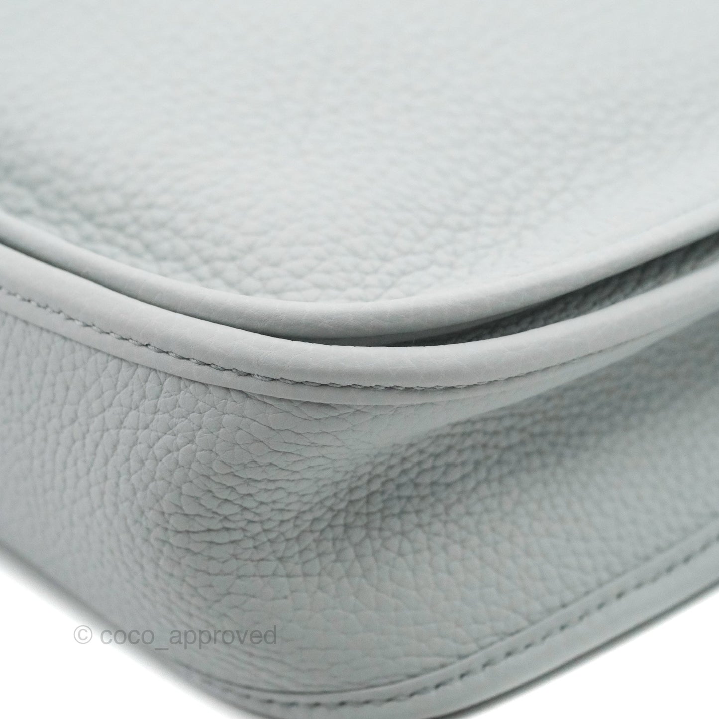 Hermes Evelyne III 29 Bleu Pale Clemence Palladium Hardware
