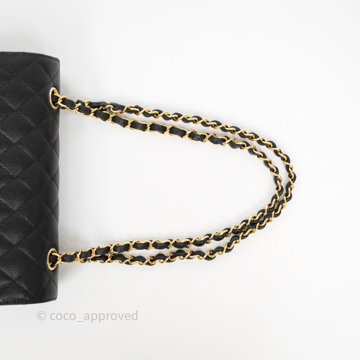 Chanel Small Classic Flap Quilted Black Caviar Gold Hardware