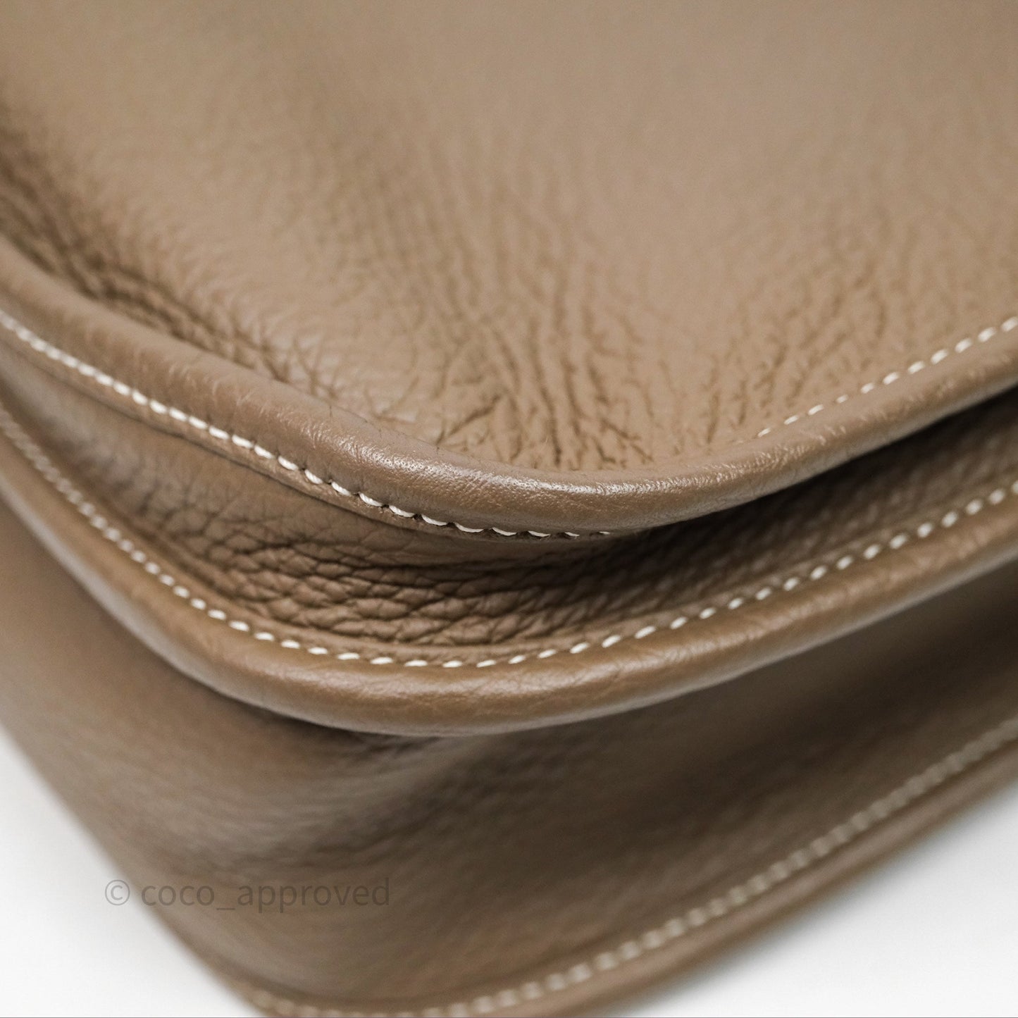 Hermes Evelyne III 29 Etoupe 18 Taurillon Clemence Gold Hardware