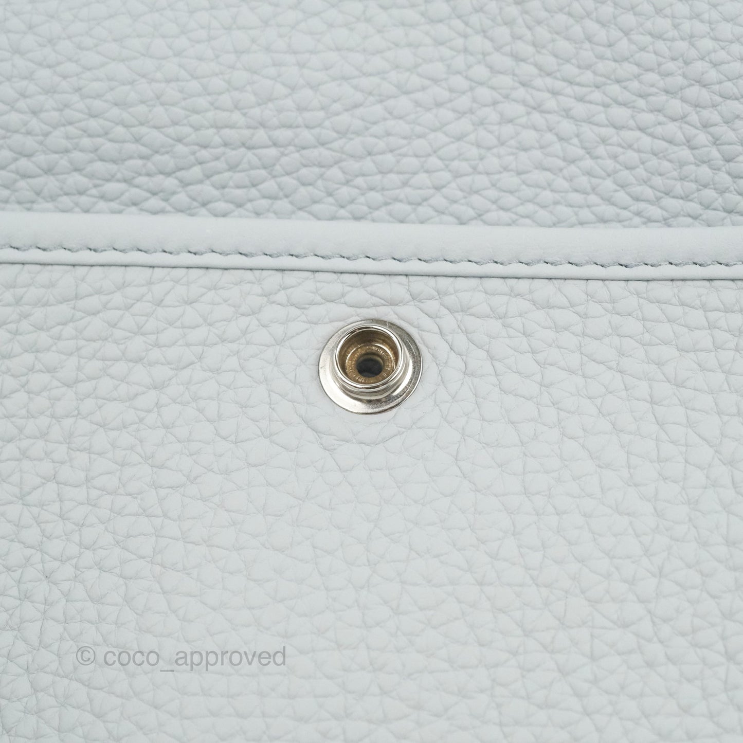 Hermes Evelyne III 29 Bleu Pale Clemence Palladium Hardware