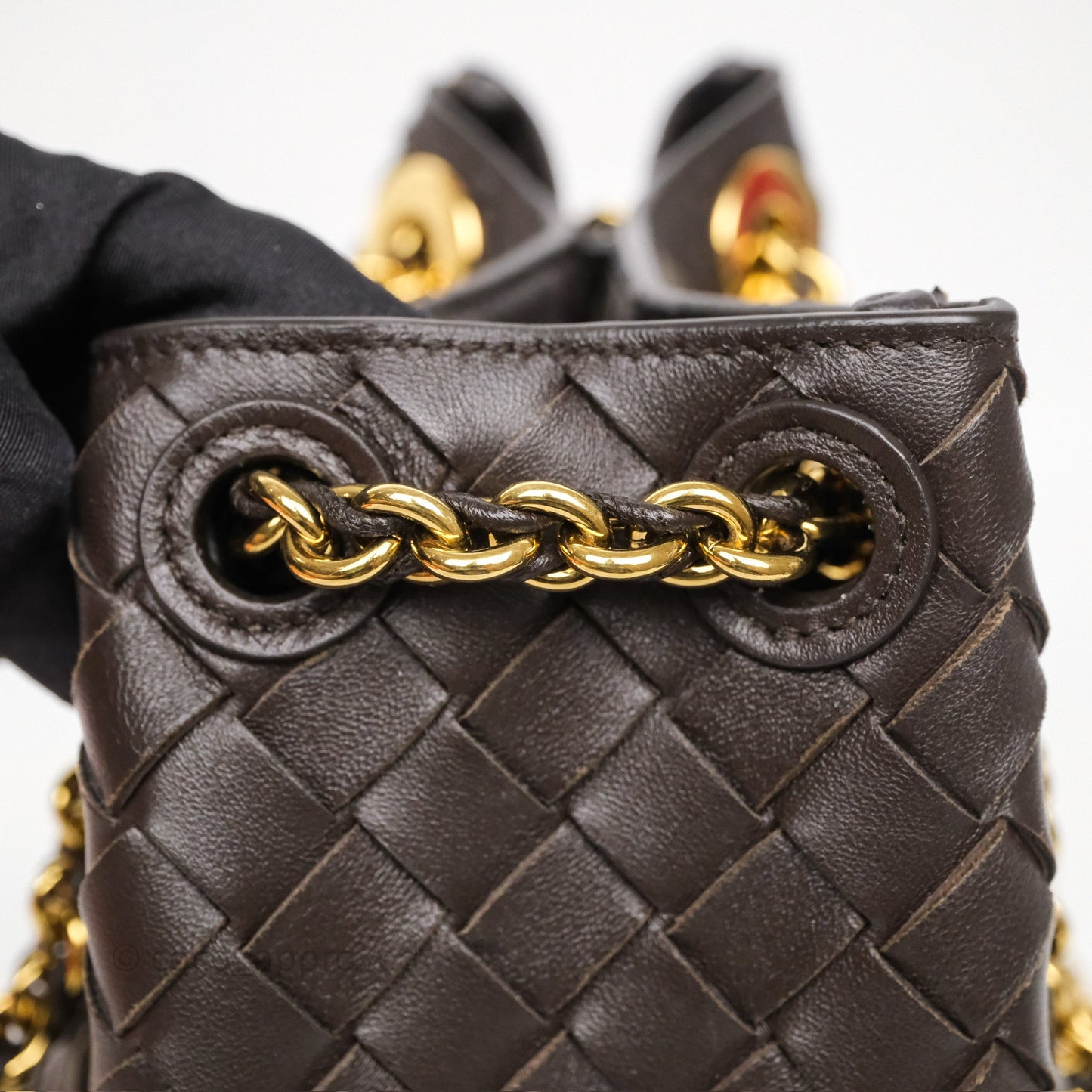 Bottega Veneta Small Parachute Chain Fondant Lambskin