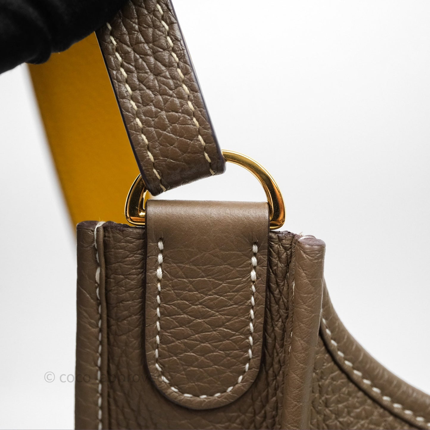 Hermes Evelyne III 29 Etoupe 18 Taurillon Clemence Gold Hardware