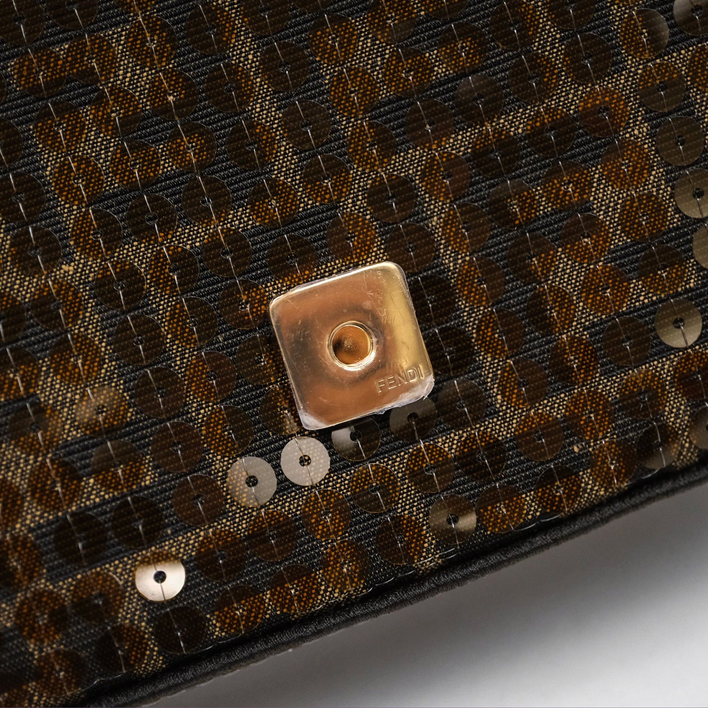 Fendi Mini Baguette Bag FF Jacquard Sequins