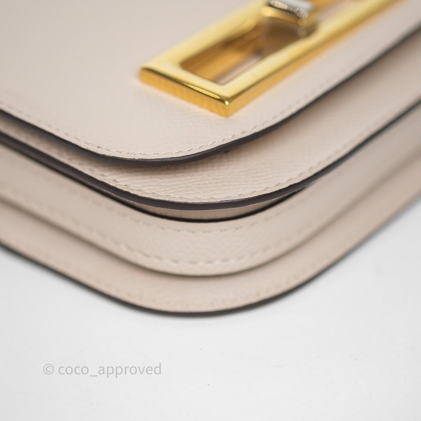 Delvaux Toy Lingot Bag Sesame Alpina Calf