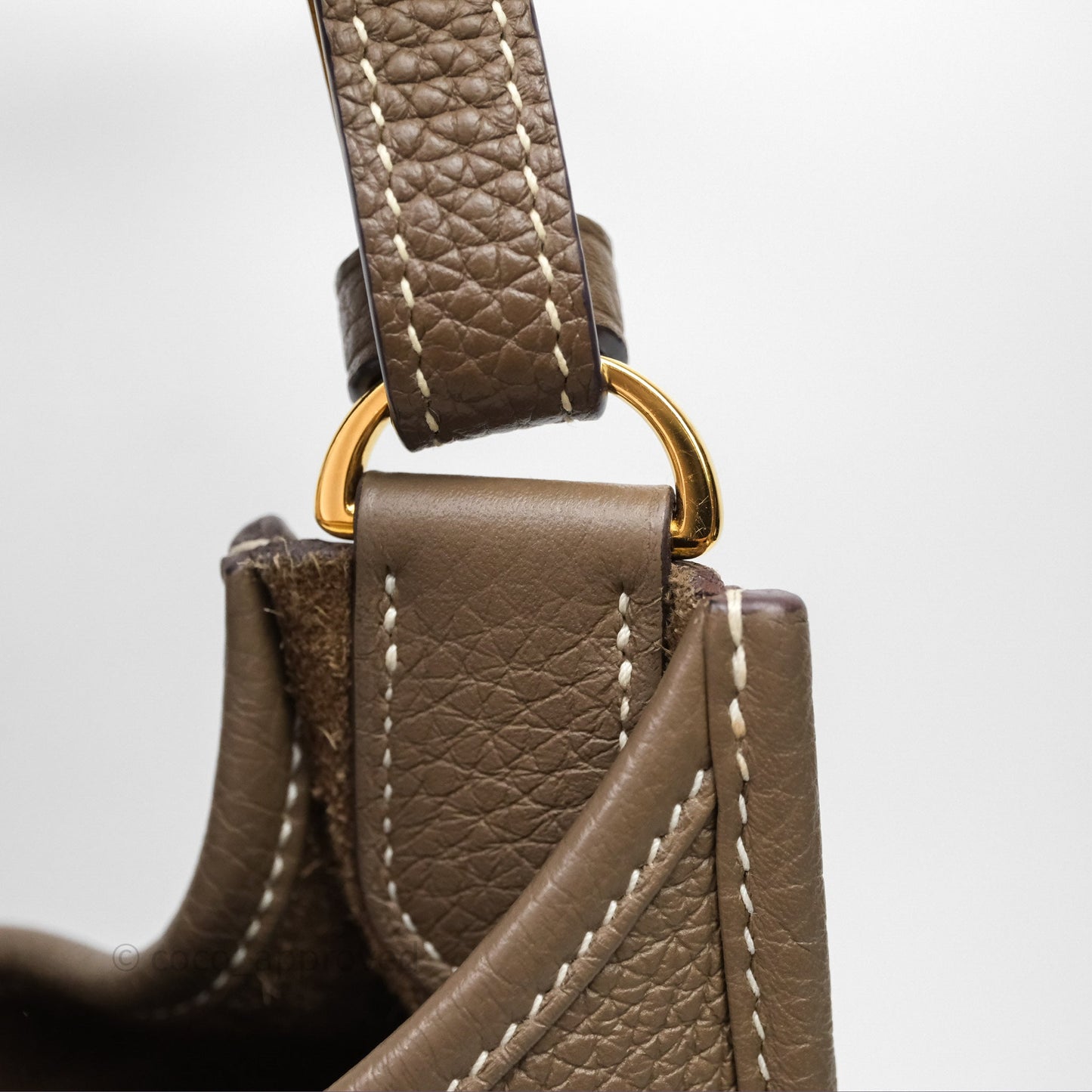 Hermes Evelyne III 29 Etoupe 18 Taurillon Clemence Gold Hardware
