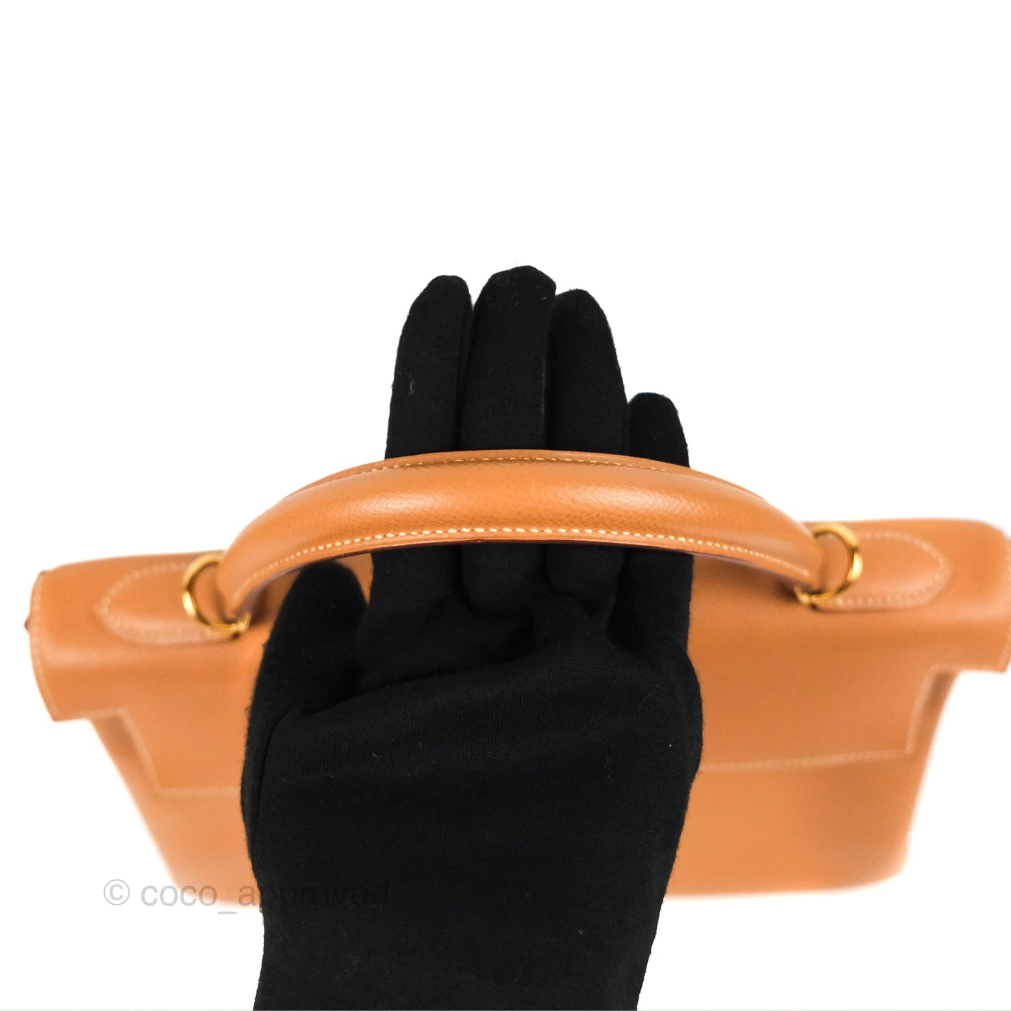 Hermès Kelly 32 Retourne Natural Epsom Gold Hardware