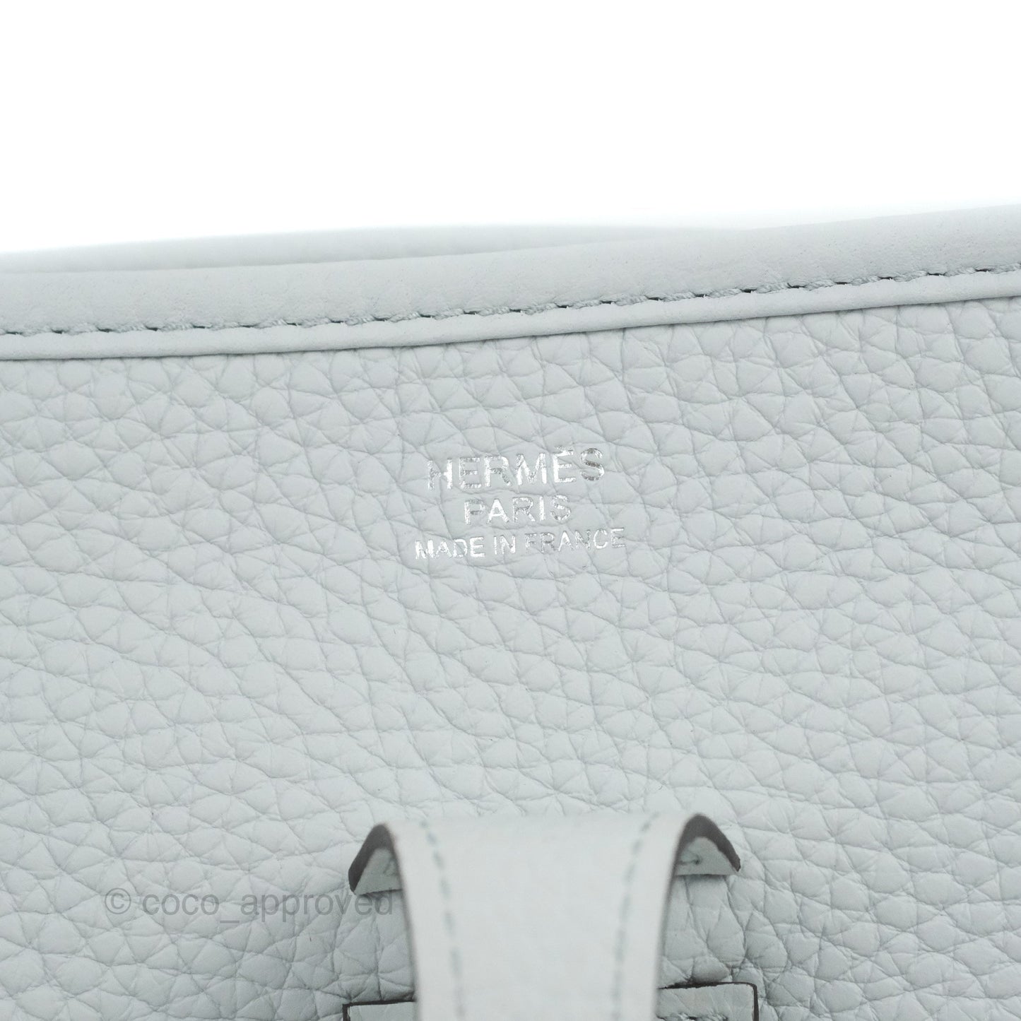 Hermes Evelyne III 29 Bleu Pale Clemence Palladium Hardware