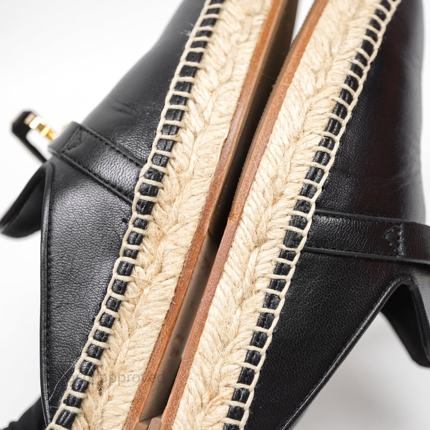 Hermes Feria Espadrille Noir Size 36