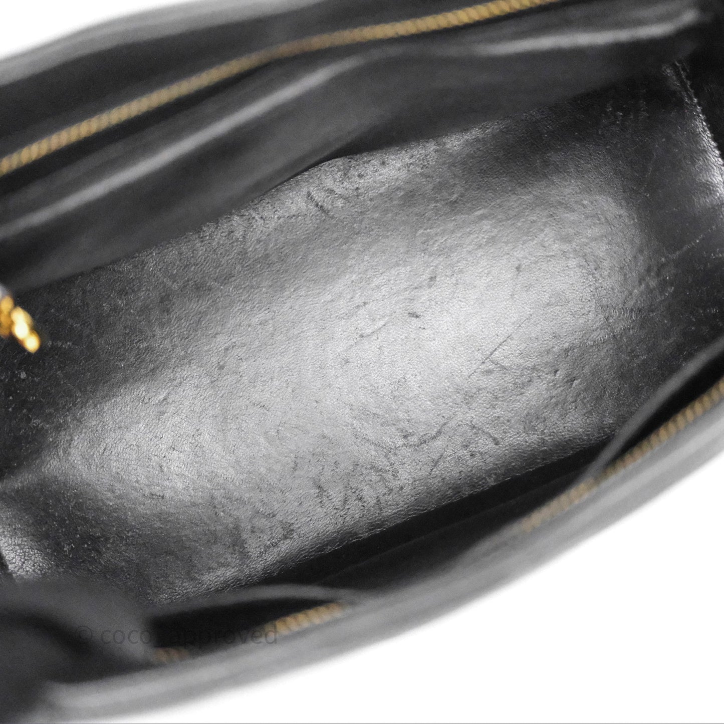 Chanel Vintage Medallion CC Black Caviar Tote Bag Gold Hardware