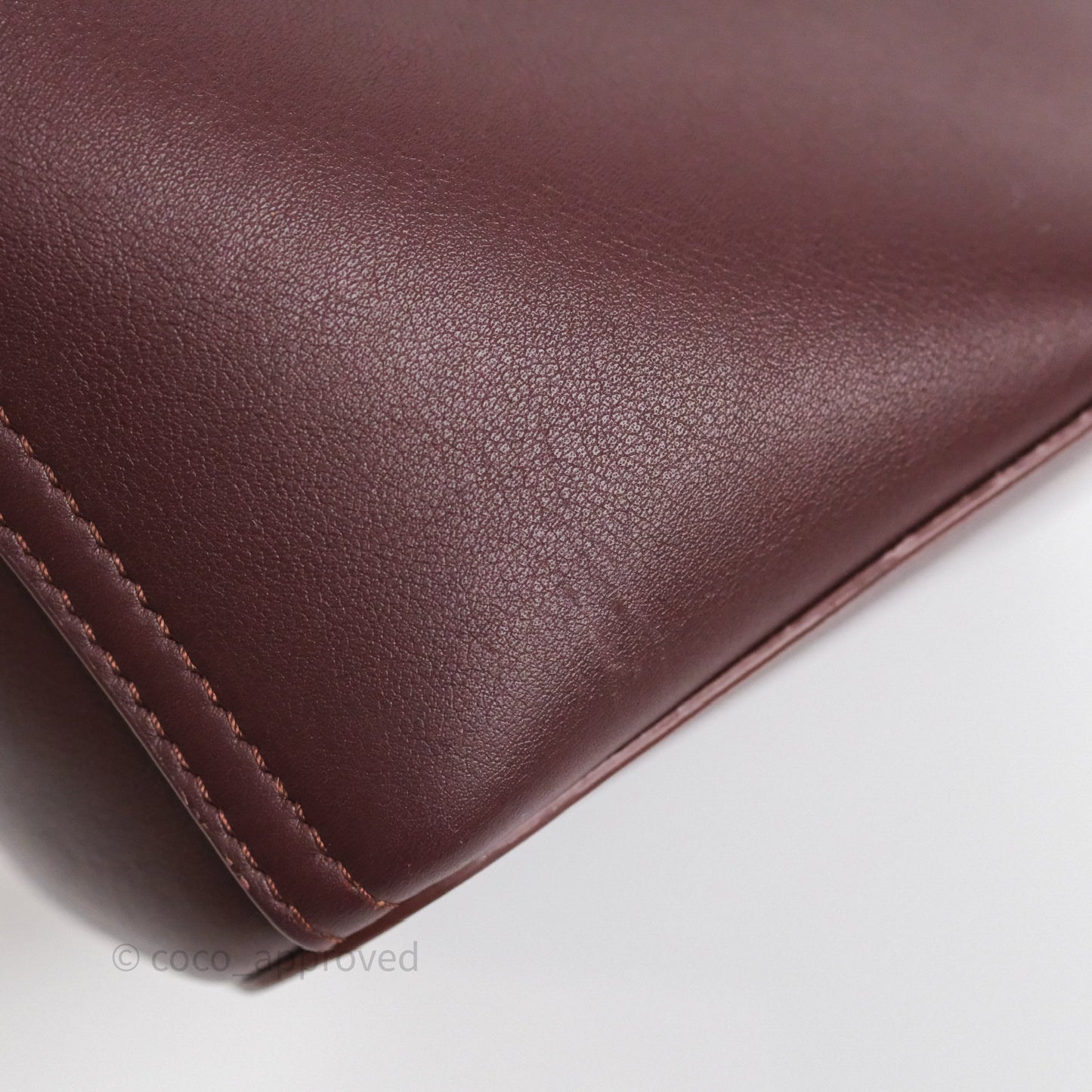 Loewe Mini Pebble Bucket in Smooth Calfskin Dark Burgundy