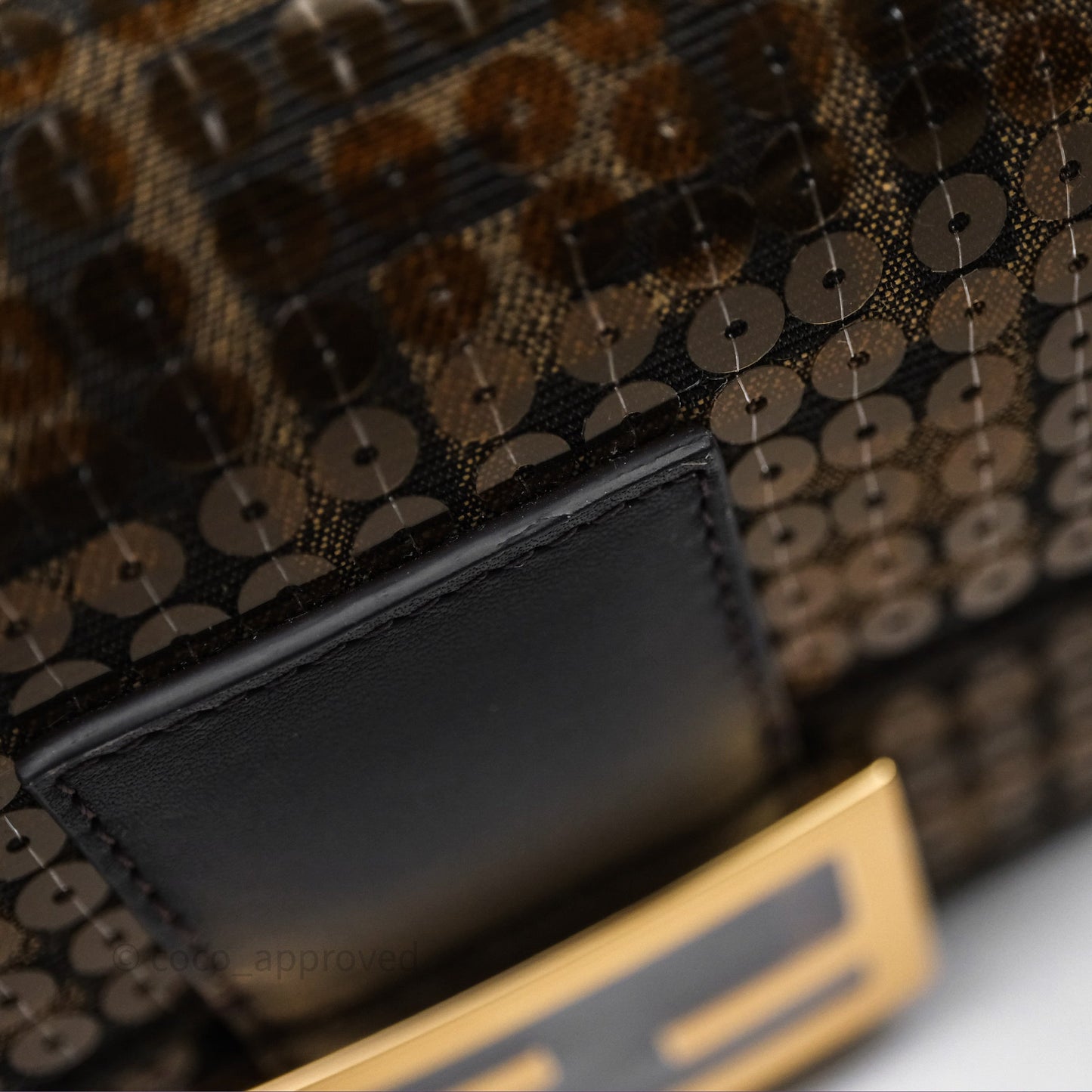 Fendi Mini Baguette Bag FF Jacquard Sequins