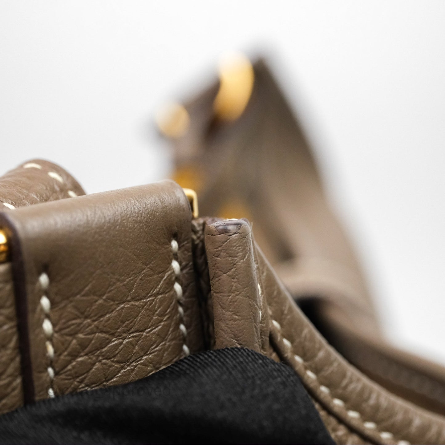 Hermes Evelyne III 29 Etoupe 18 Taurillon Clemence Gold Hardware