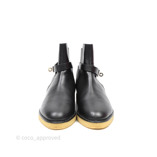 Hermes Follow Ankle Boot Noir Size 36.5