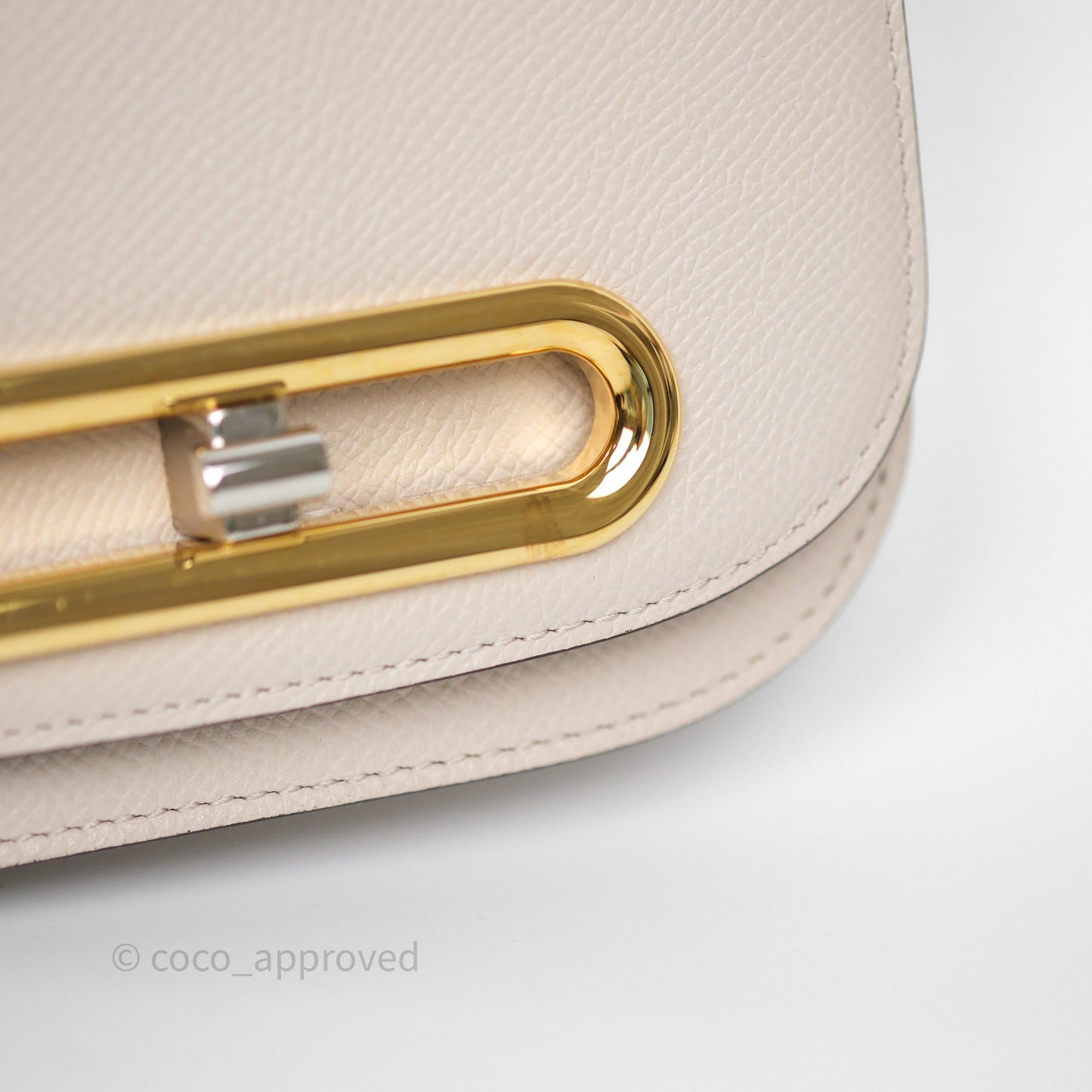 Delvaux Toy Lingot Bag Sesame Alpina Calf