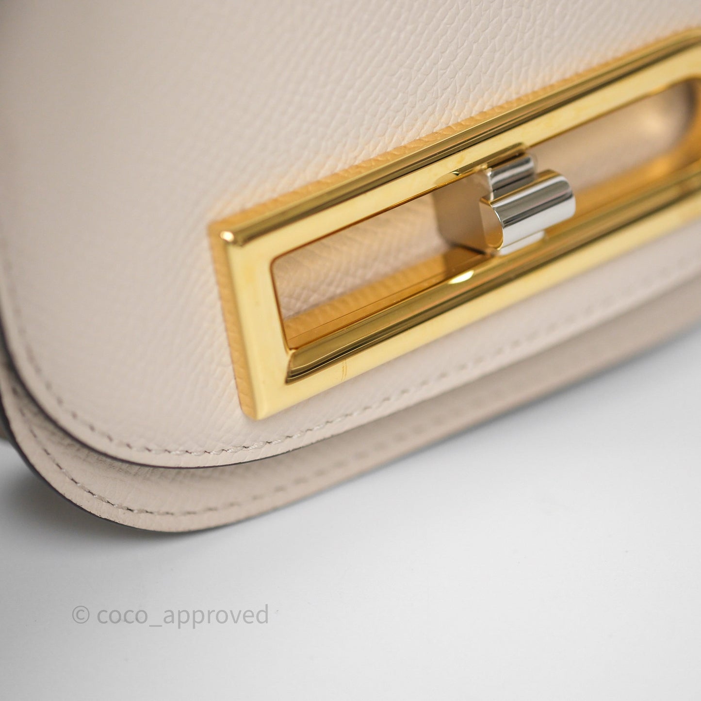 Delvaux Toy Lingot Bag Sesame Alpina Calf