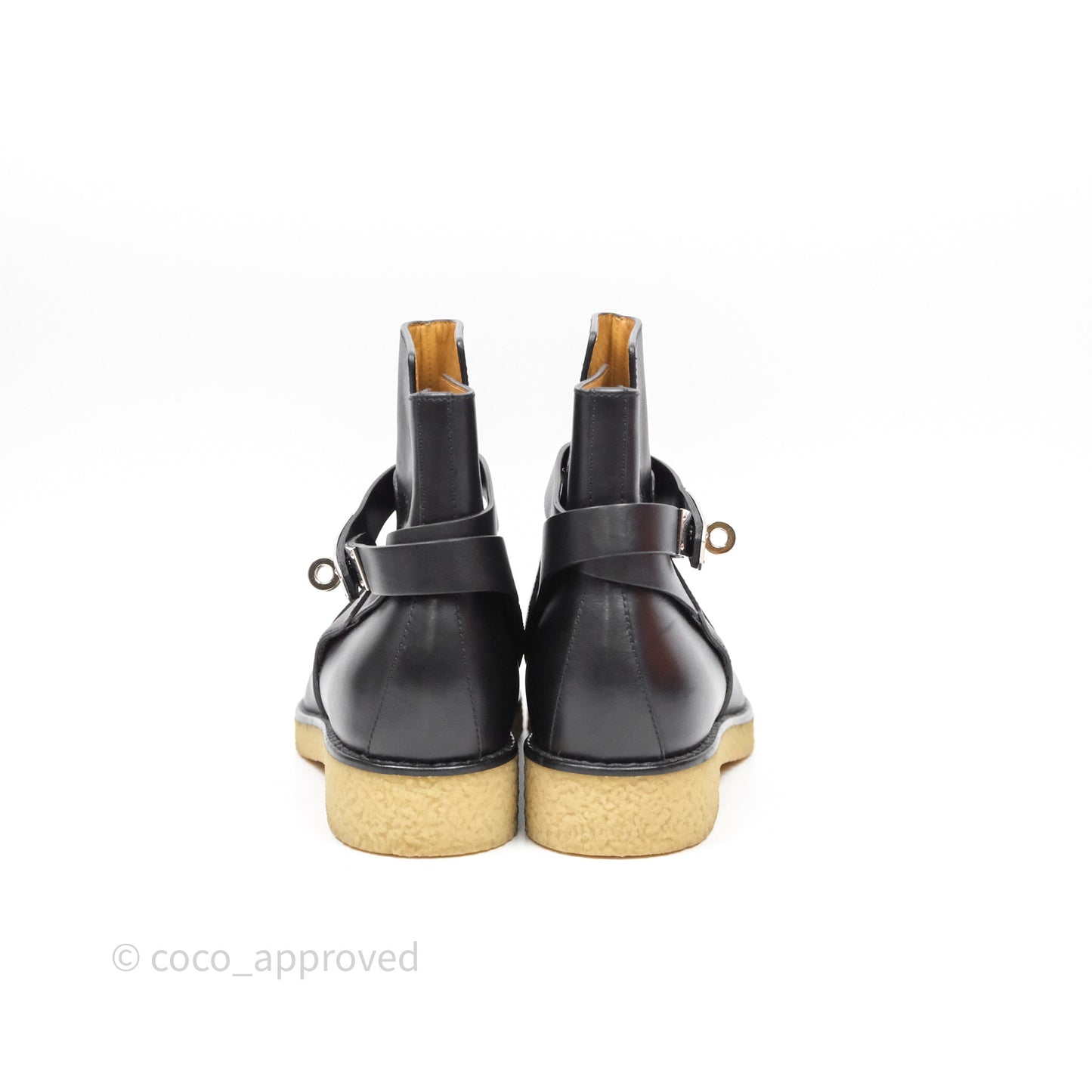 Hermes Follow Ankle Boot Noir Size 36.5