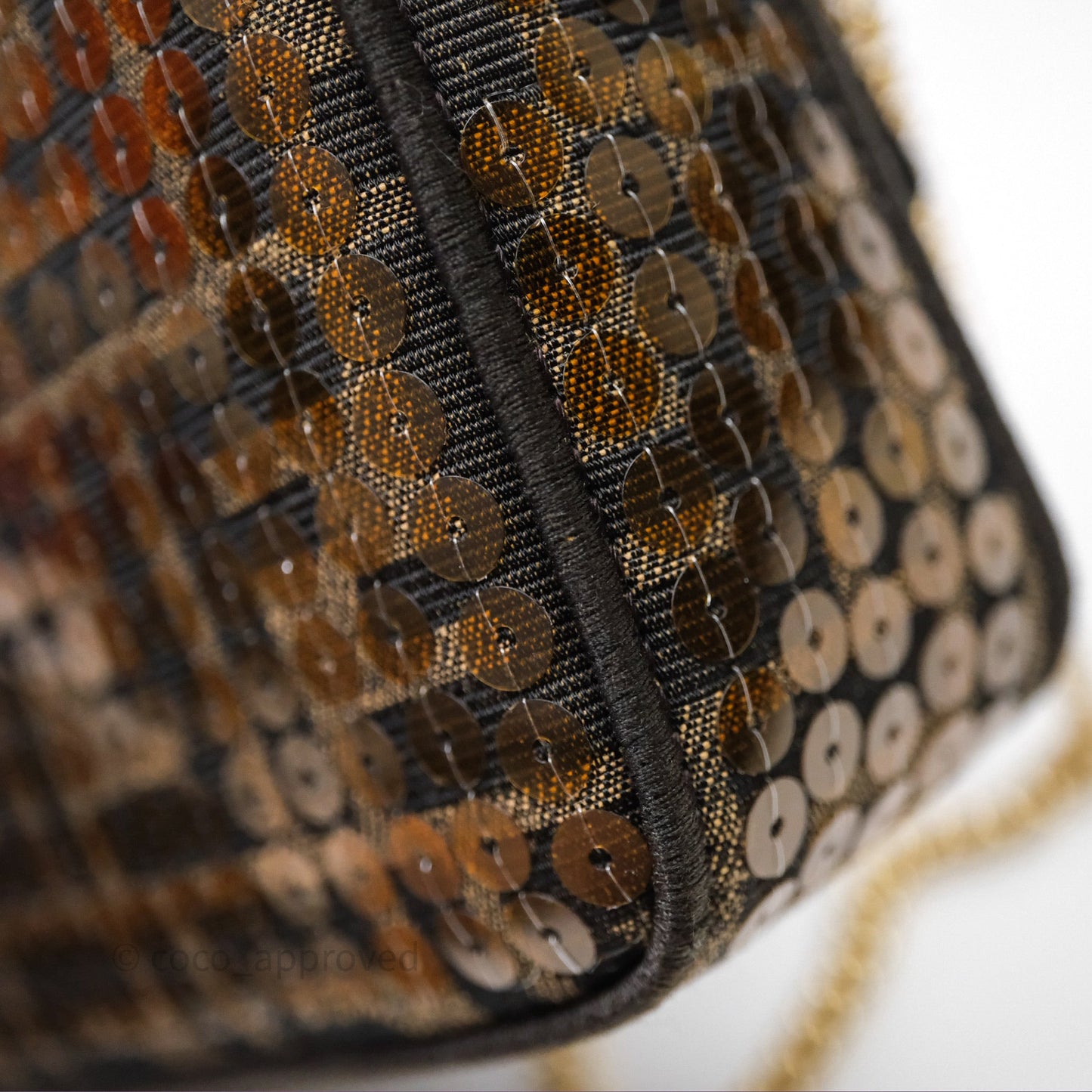 Fendi Mini Baguette Bag FF Jacquard Sequins