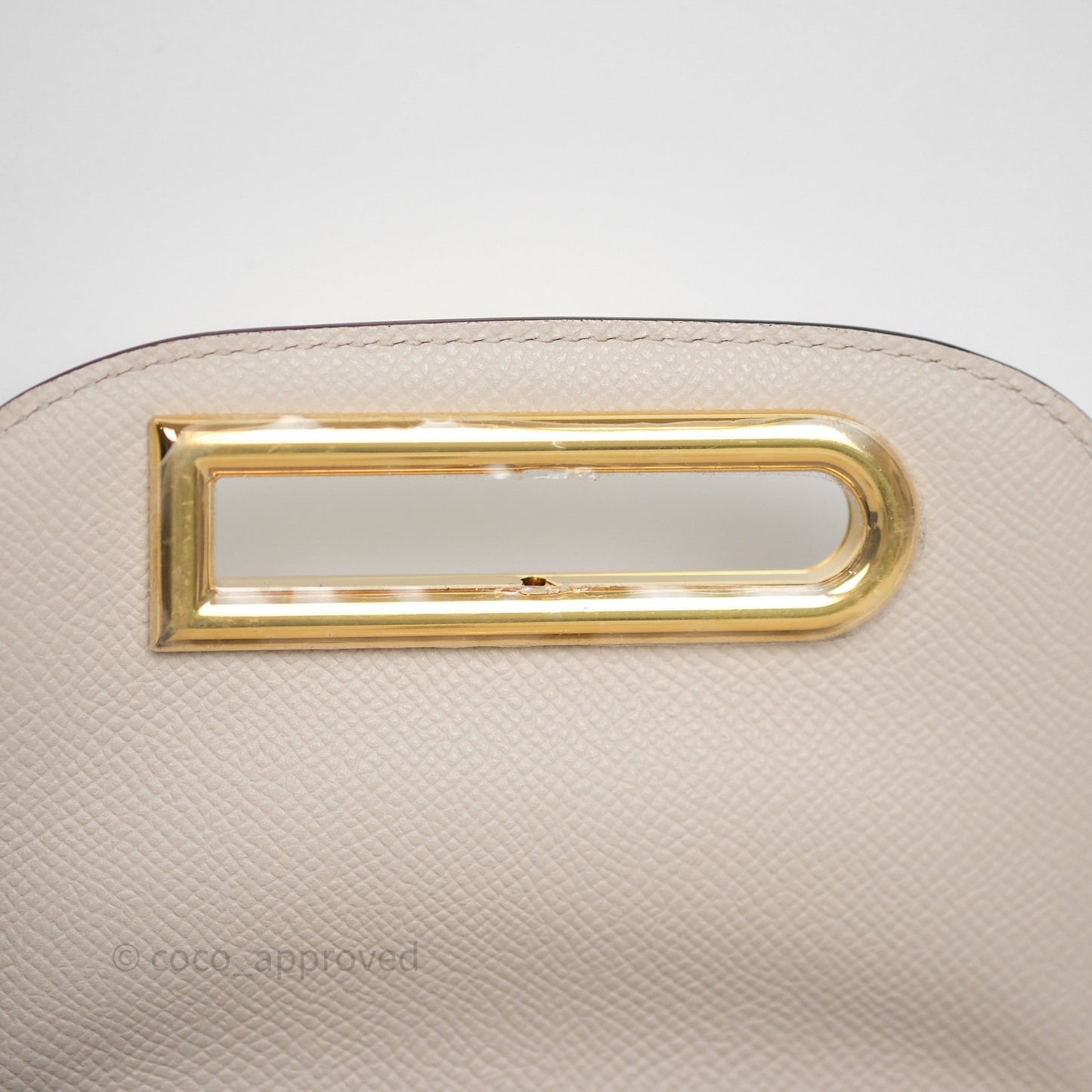 Delvaux Toy Lingot Bag Sesame Alpina Calf