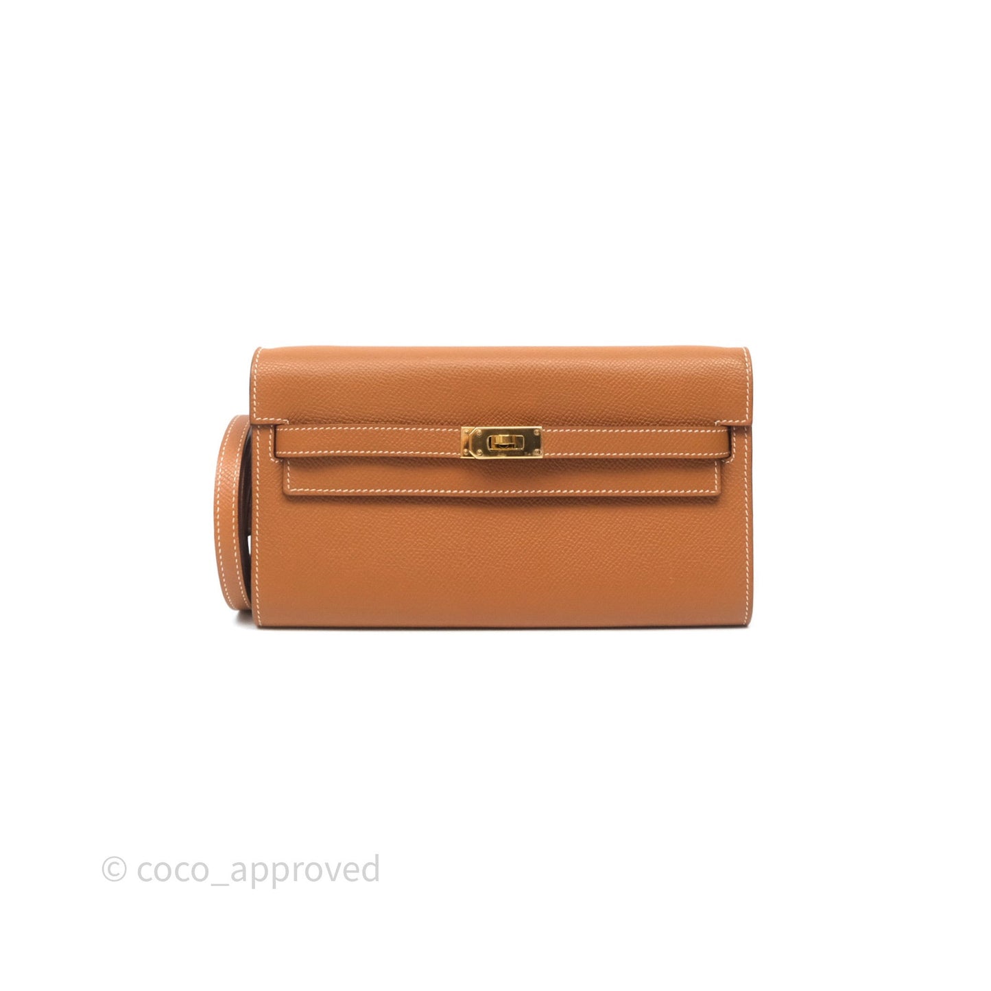 Hermès Kelly To Go Wallet Gold 37 Epsom Gold Hardware